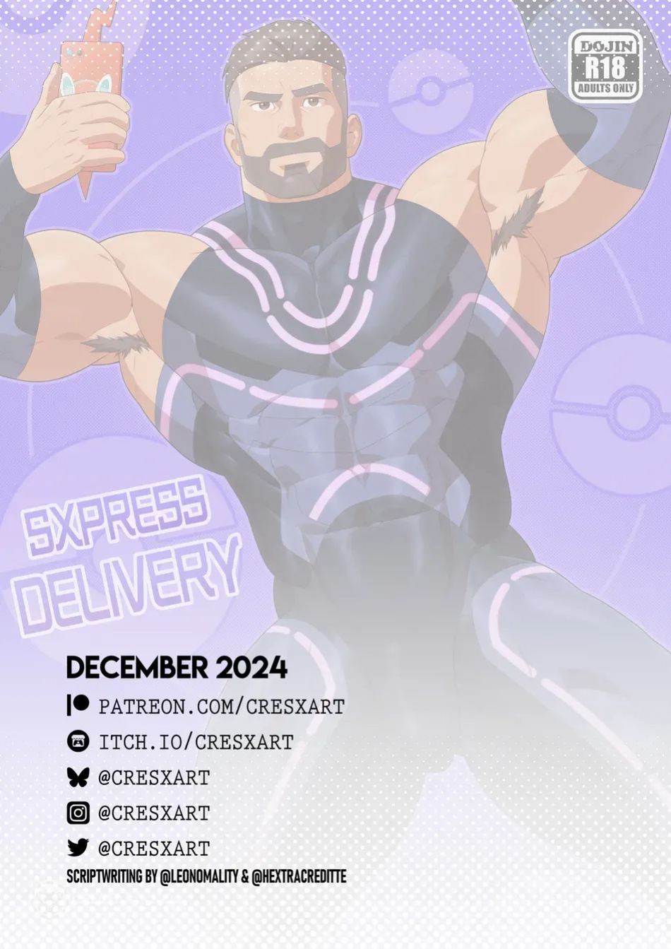 [Cresxart] PokeHunks - Sxpress Delivery (Professor Turo x Courier)