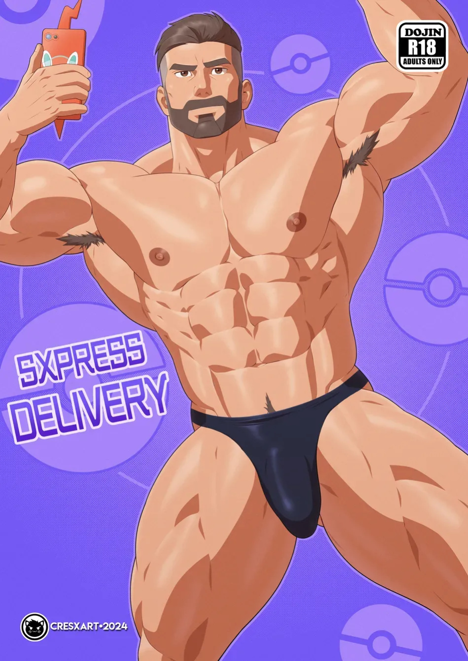 [Cresxart] PokeHunks - Sxpress Delivery (Professor Turo x Courier)