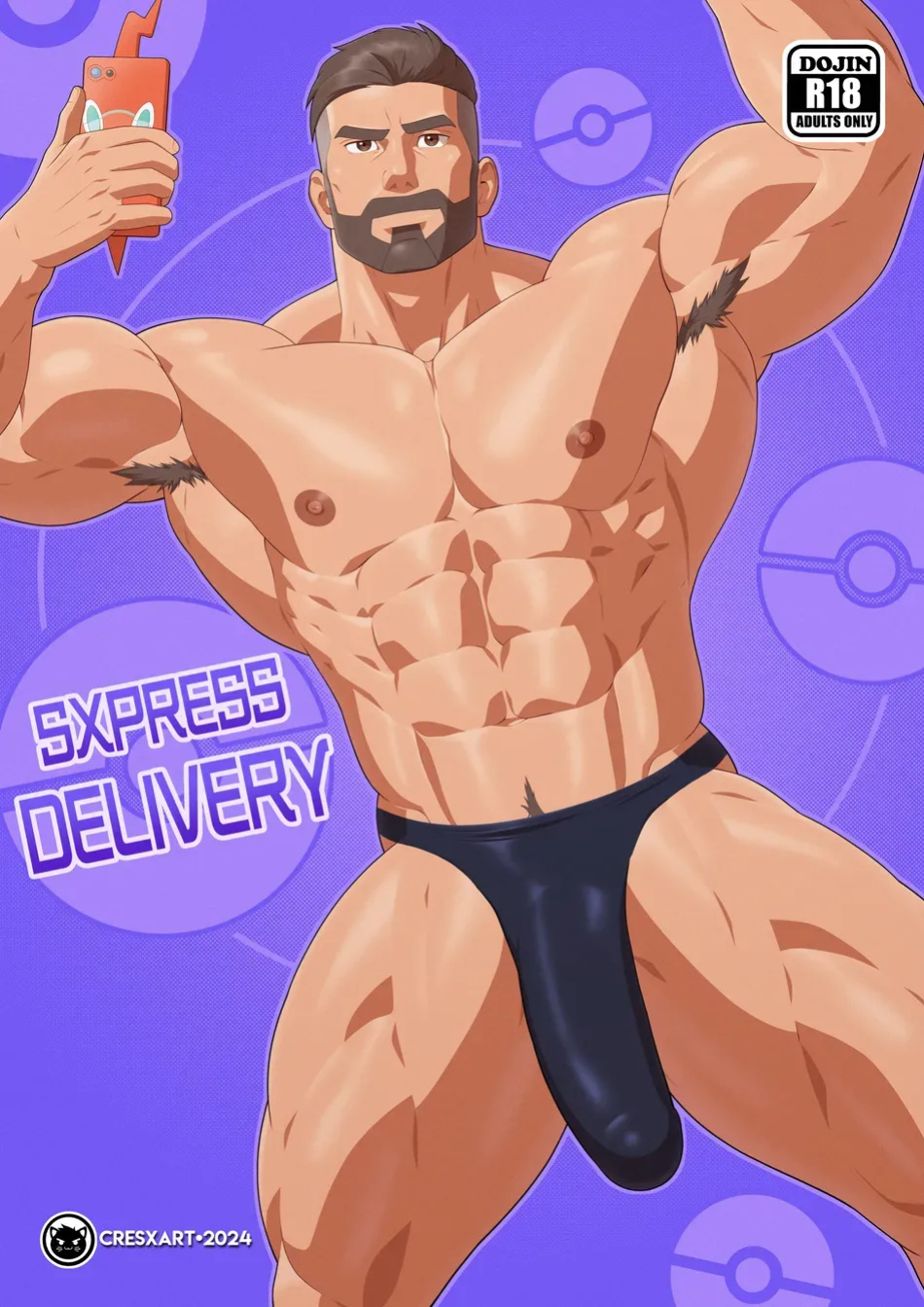 [Cresxart] PokeHunks - Sxpress Delivery (Professor Turo x Courier)
