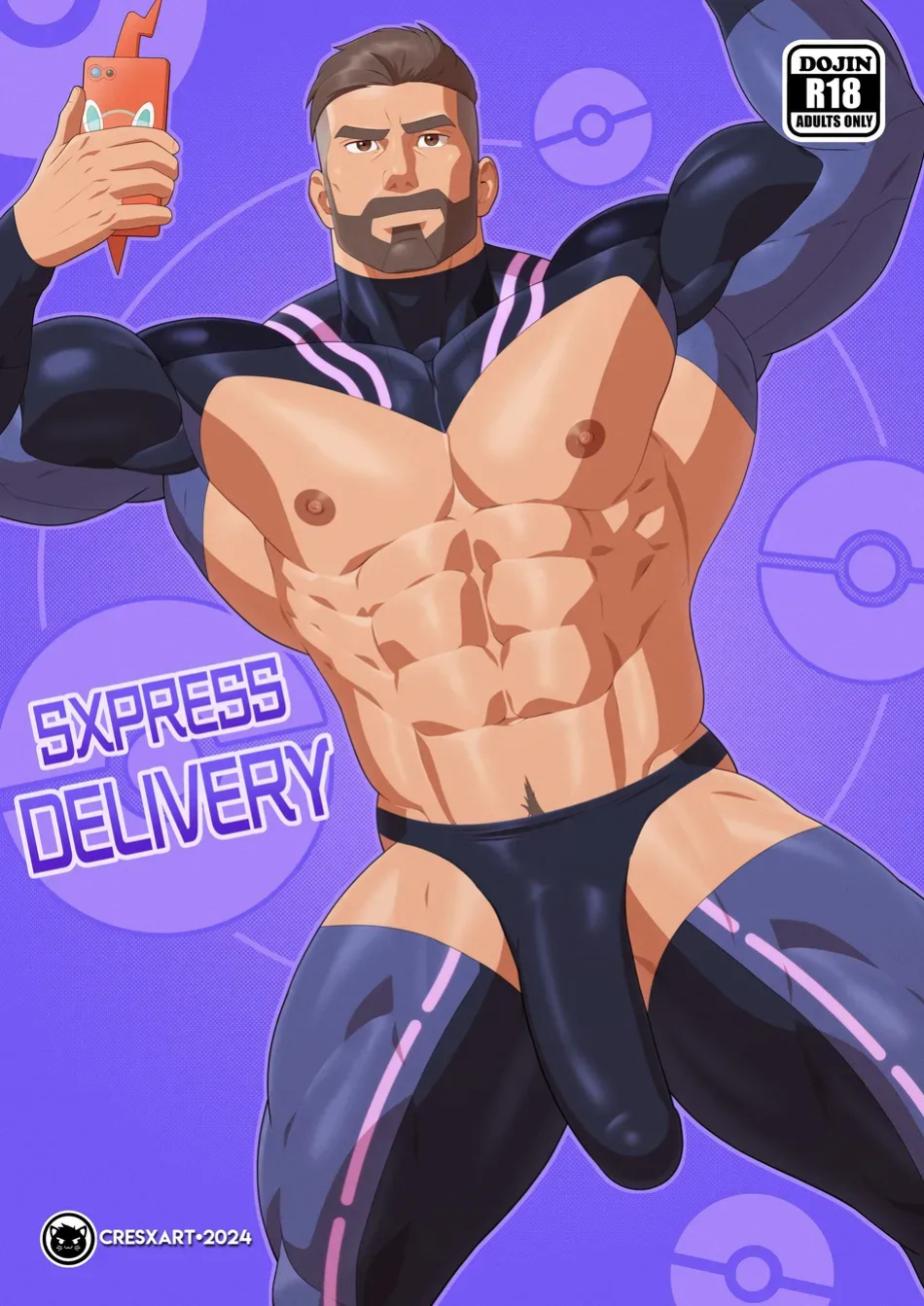[Cresxart] PokeHunks - Sxpress Delivery (Professor Turo x Courier)