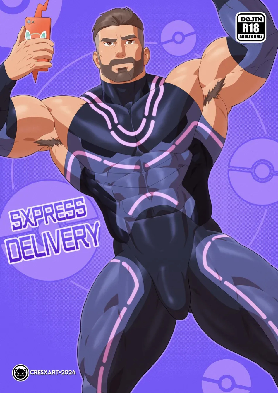 [Cresxart] PokeHunks - Sxpress Delivery (Professor Turo x Courier)