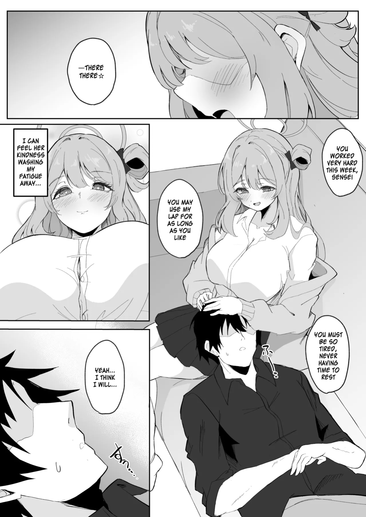 [Nanao Jyuukou (Nanao)] Sensei, Otsukare desu yo ne? | You must be tired, Sensei (Blue Archive) [SDF]