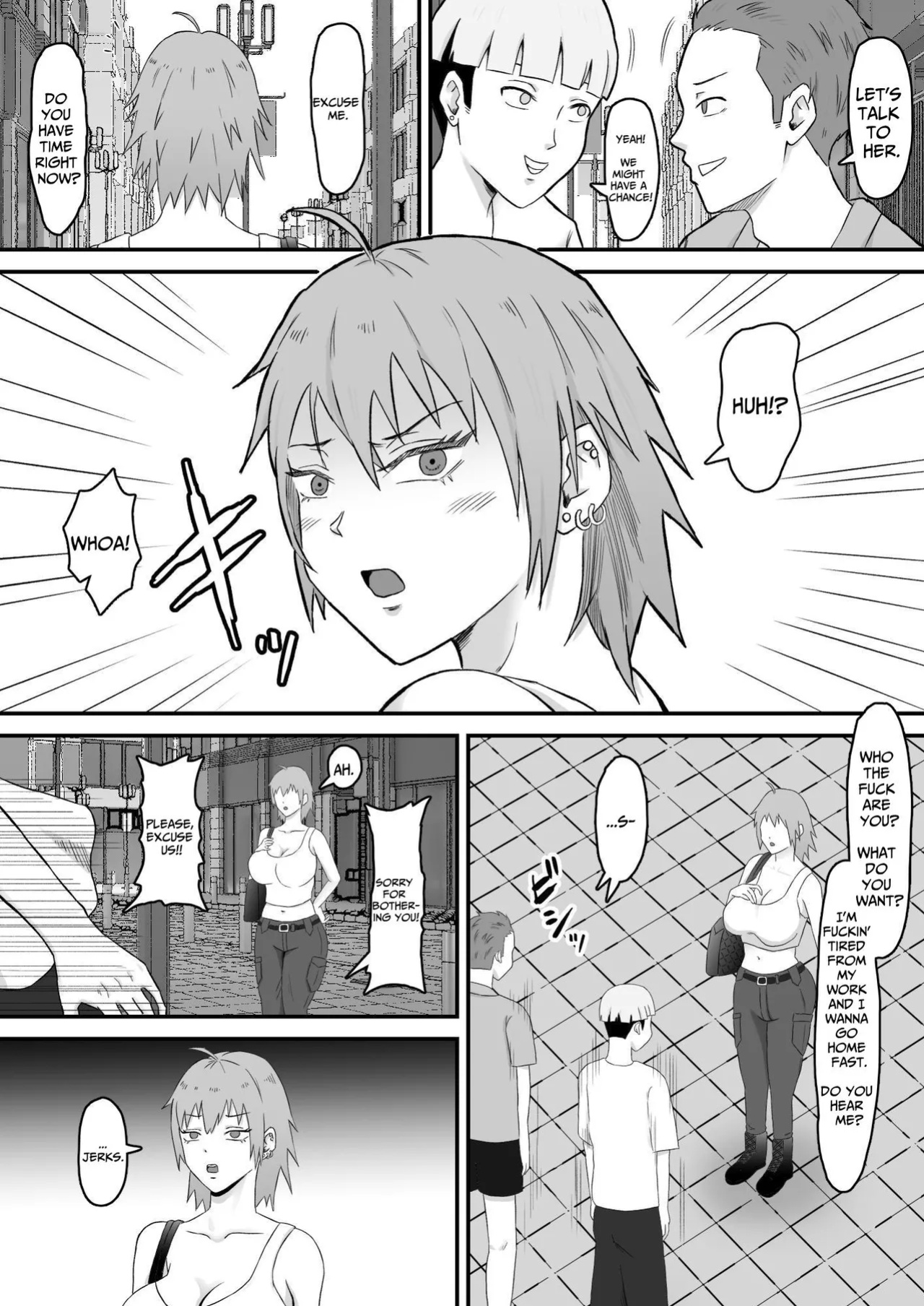 [Samurai Banana (Miyamoto Muga)] Motoyan Tsuma, Netorareru | Ex-Delinquent Wife Gets Cucked [Solid Rose]