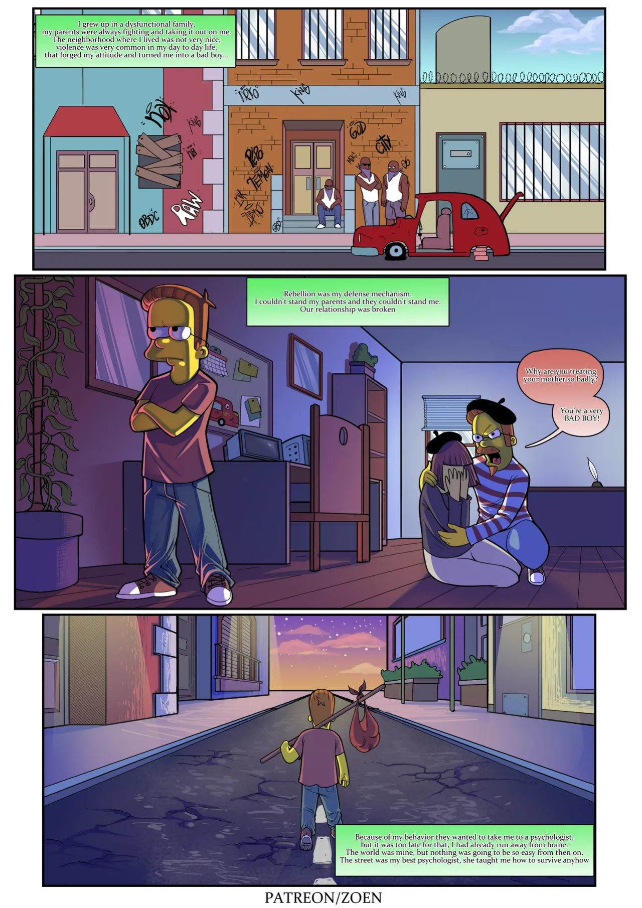 The Simpsons "Bad Boy" By: Zoen. Patreon