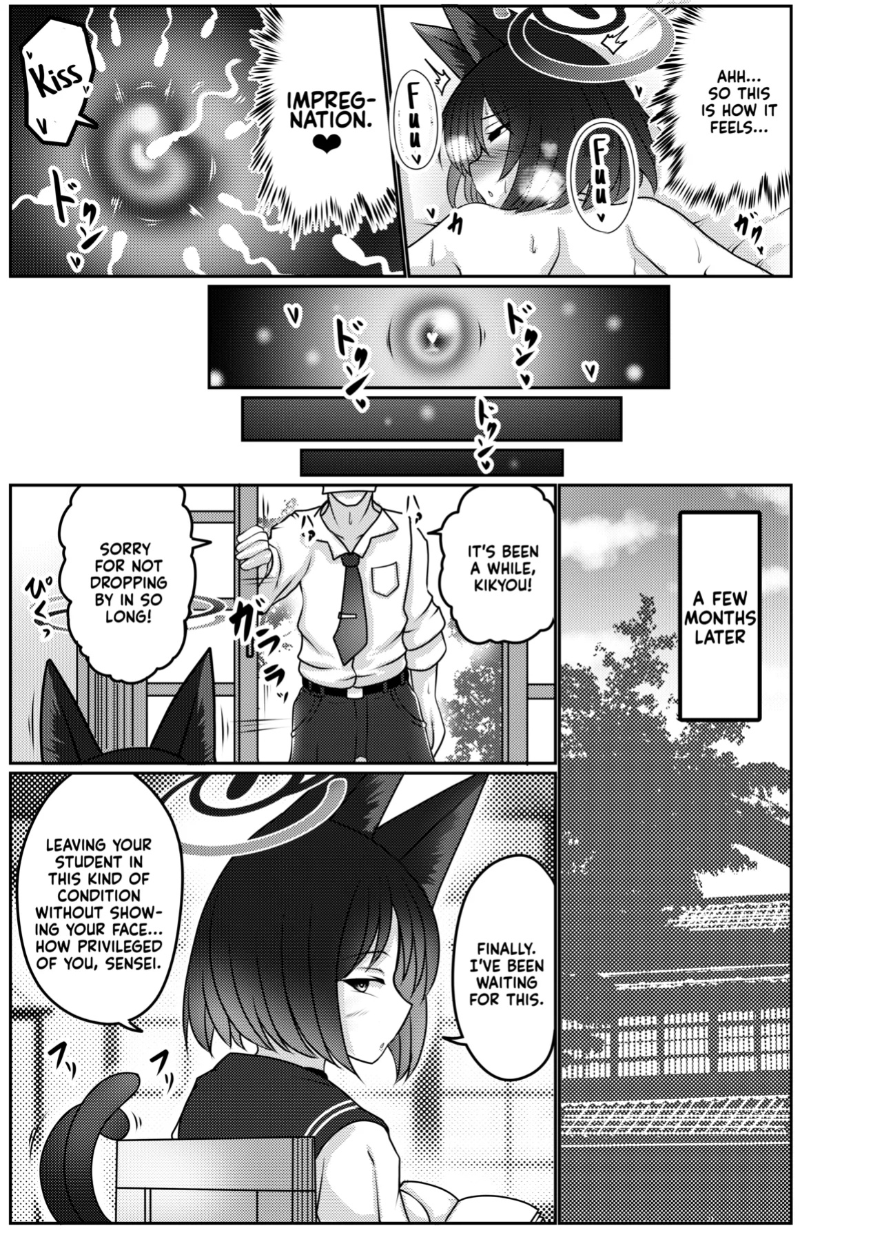 [Bouzen Meiden R (Anago)] Kiryuu Kikyou wa Haramitai | Kiryuu Kikyou's desire to get pregnant (Blue Archive)