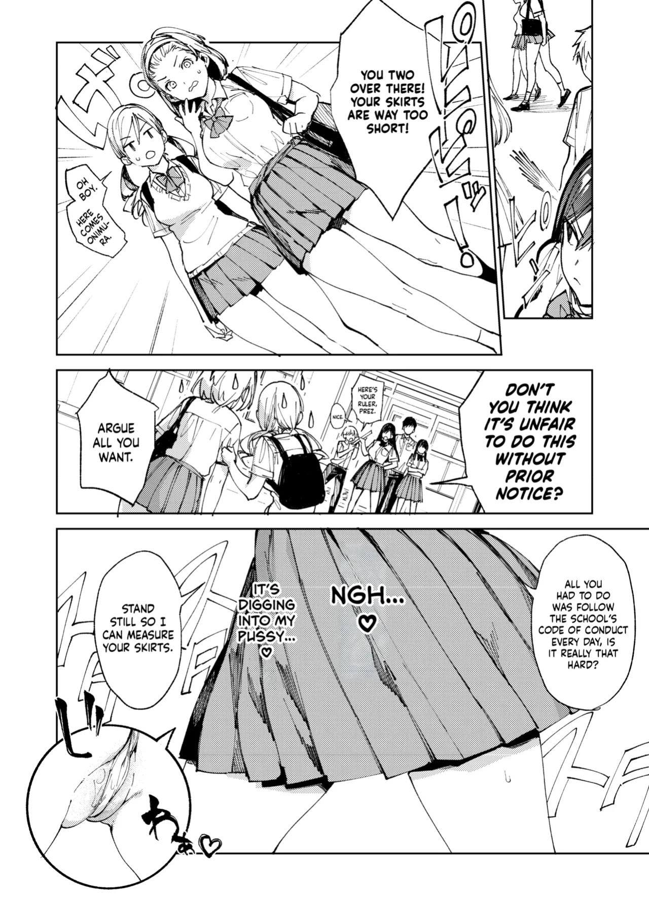 [BOOCH (Booch)] Kiritsu ni Kibishii Fuuki Iinchou wa Kounai de Himitsu no Dosukebe Onanie ga Yamerarenai! | The Strict Head of the DIsciplinary Committee Just Can't Stop Masturbating at School! [Shiromaru]