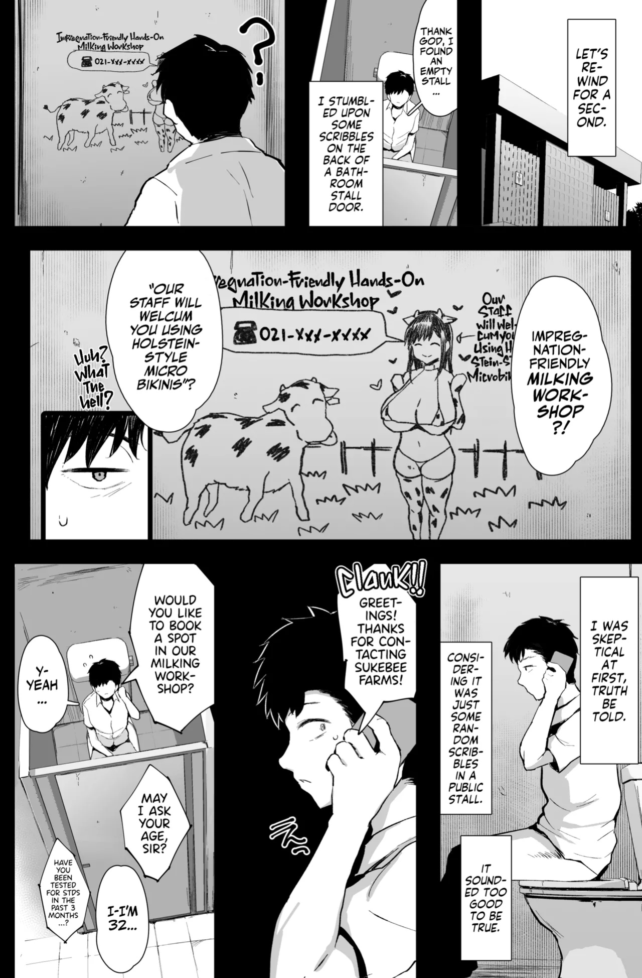 [Jack to Nicholson (NoriPachi)] Tanetsuke mo Dekiru Fureai Bokujou Taiken. | Hands-on Milking Workshop! [Team Rabu2]