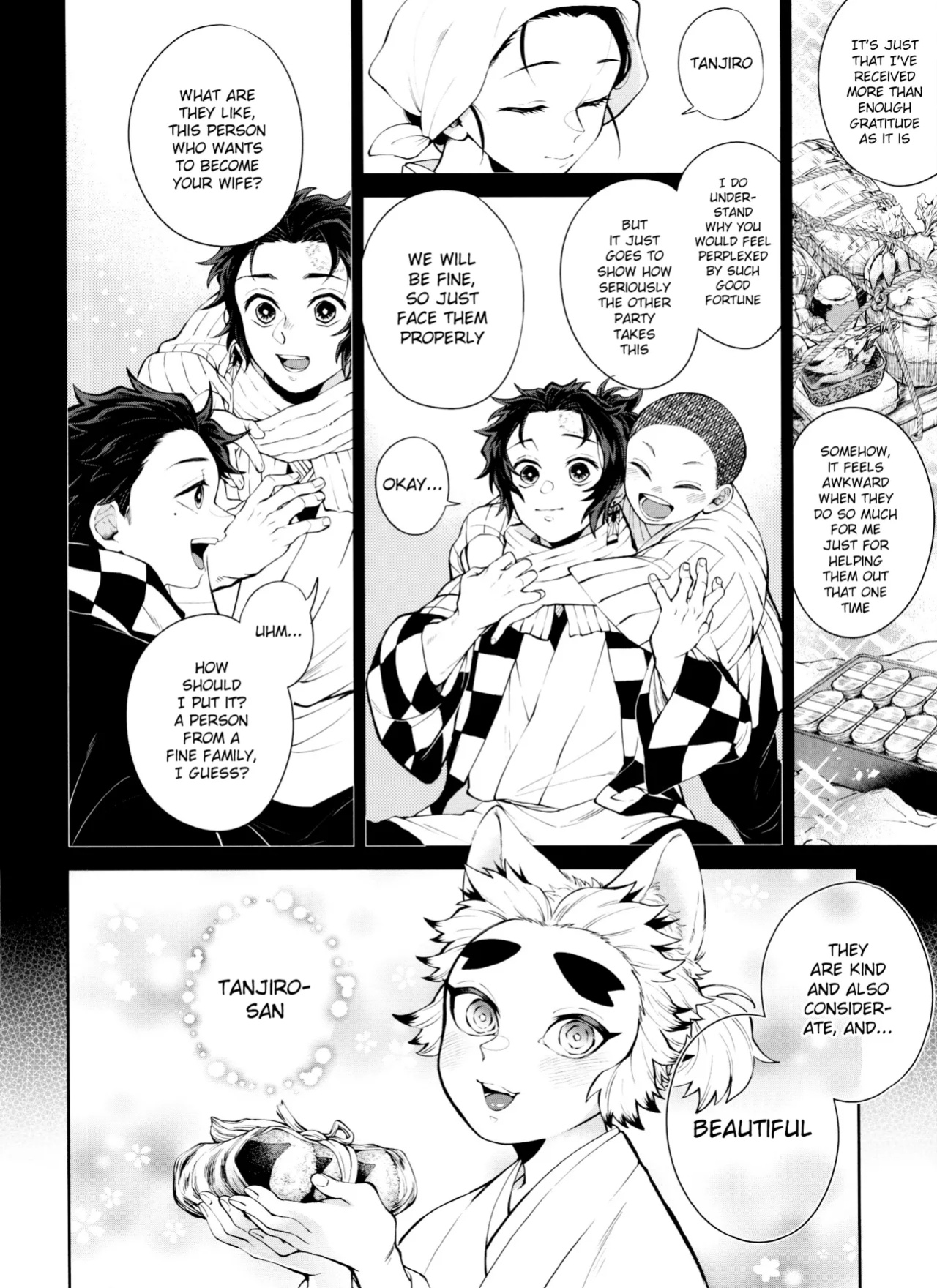 (Tanjoubi ni wa 1000 no Hanataba Hoshi ni Negai o. 2022) [Mekao (Den Meka)] Kitsune Musubi Ni | Tying the Knot with a Fox 2 (Kimetsu no Yaiba) {Chin²}