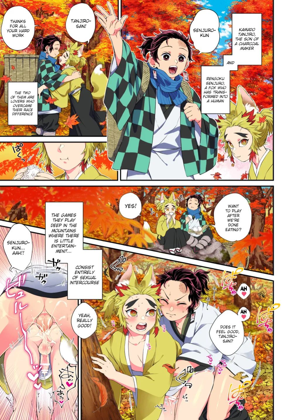 (Tanjoubi ni wa 1000 no Hanataba Hoshi ni Negai o. 2022) [Mekao (Den Meka)] Kitsune Musubi Ni | Tying the Knot with a Fox 2 (Kimetsu no Yaiba) {Chin²}