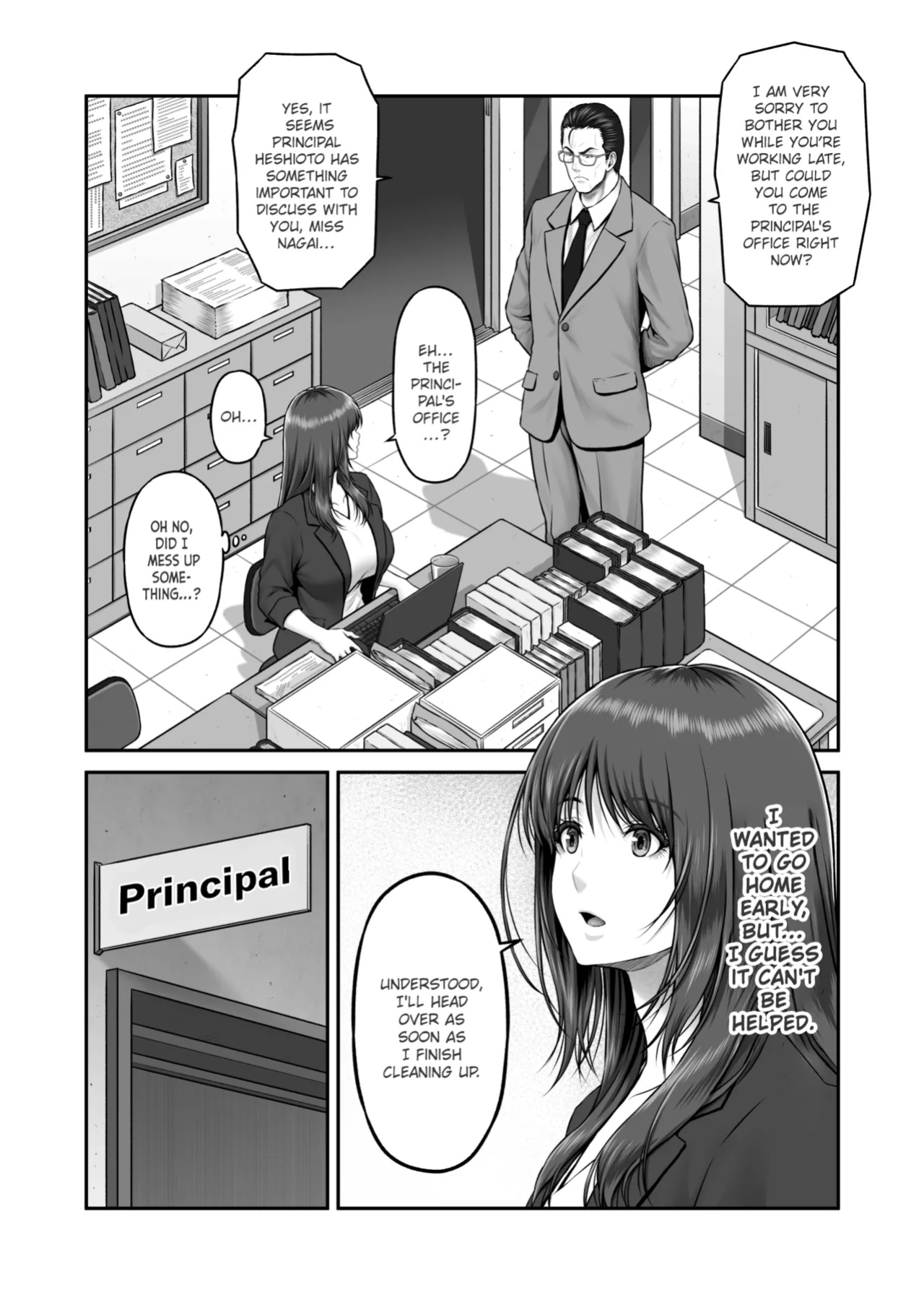 [MYTHICAL WORLD (Lioreo)] Yakishiri Yuukaku Kanyuutan Scout Ichi ~Nagai Ami Hen~ | Yagijiri Pleasure District Recruitment Story 1 ~Scouting Ami Nagai~ [Chalklog]