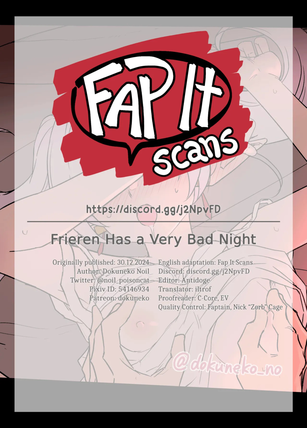[Dokuneko Noil] Frieren ni Warui Koto o Suru Hanashi "Kouhen" | Frieren Has a Very Bad Night "Part 2" (Sousou no Frieren) [Fap It Scans]