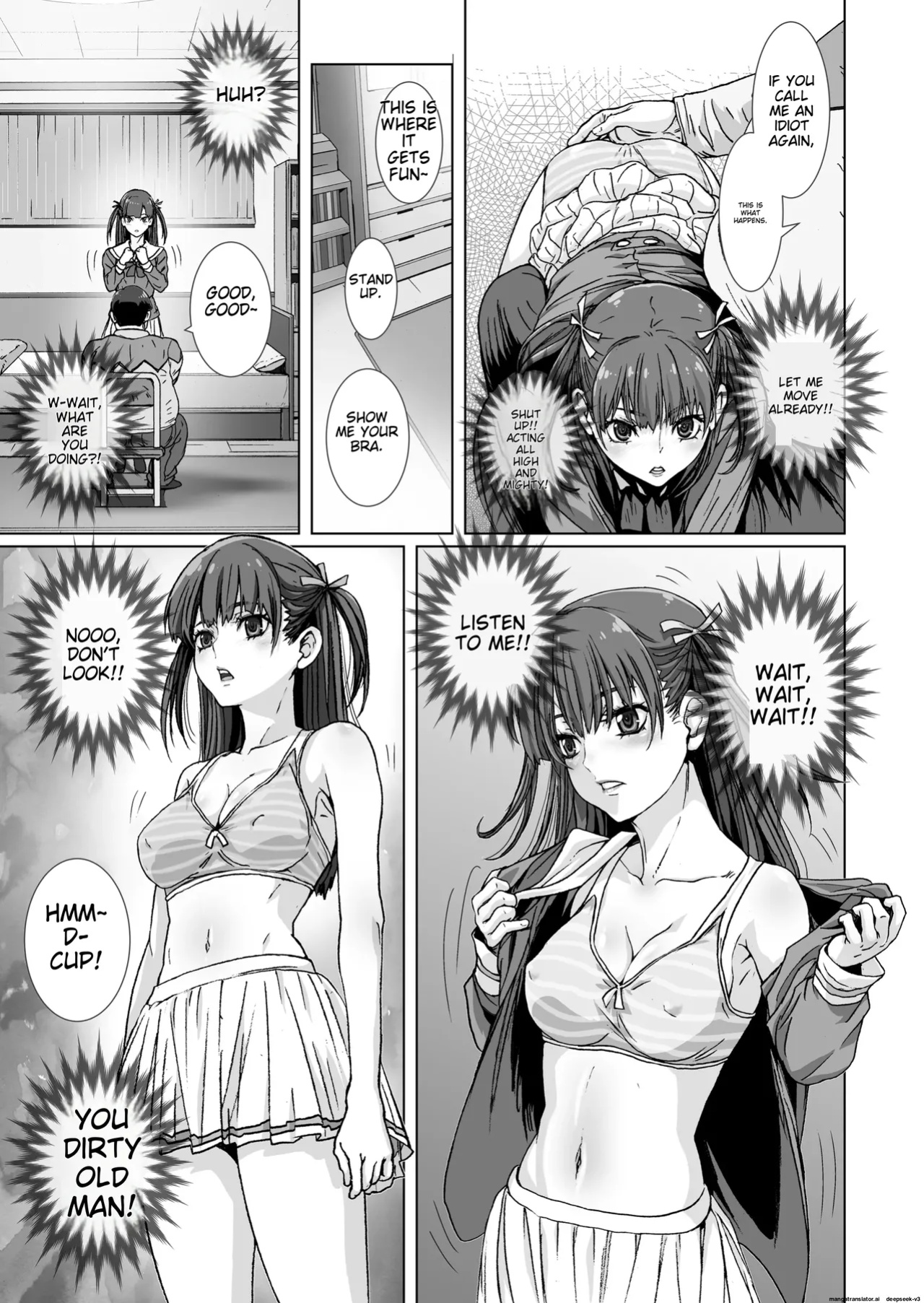 [STUDIO PAL (Nanno Koto, Kenzaki Mikuri)] Kuso Ue Kara Mesen no Meikko o Saiminjutsu de Hazukashii Oshioki o Suru. | I use hypnotism to give my arrogant niece a humiliating punishment.