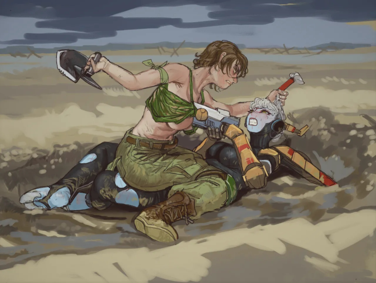 (Dif漫 | DifmanM) Fire Warrior X Catachan Jungle Fighter (Warhammer 40K)
