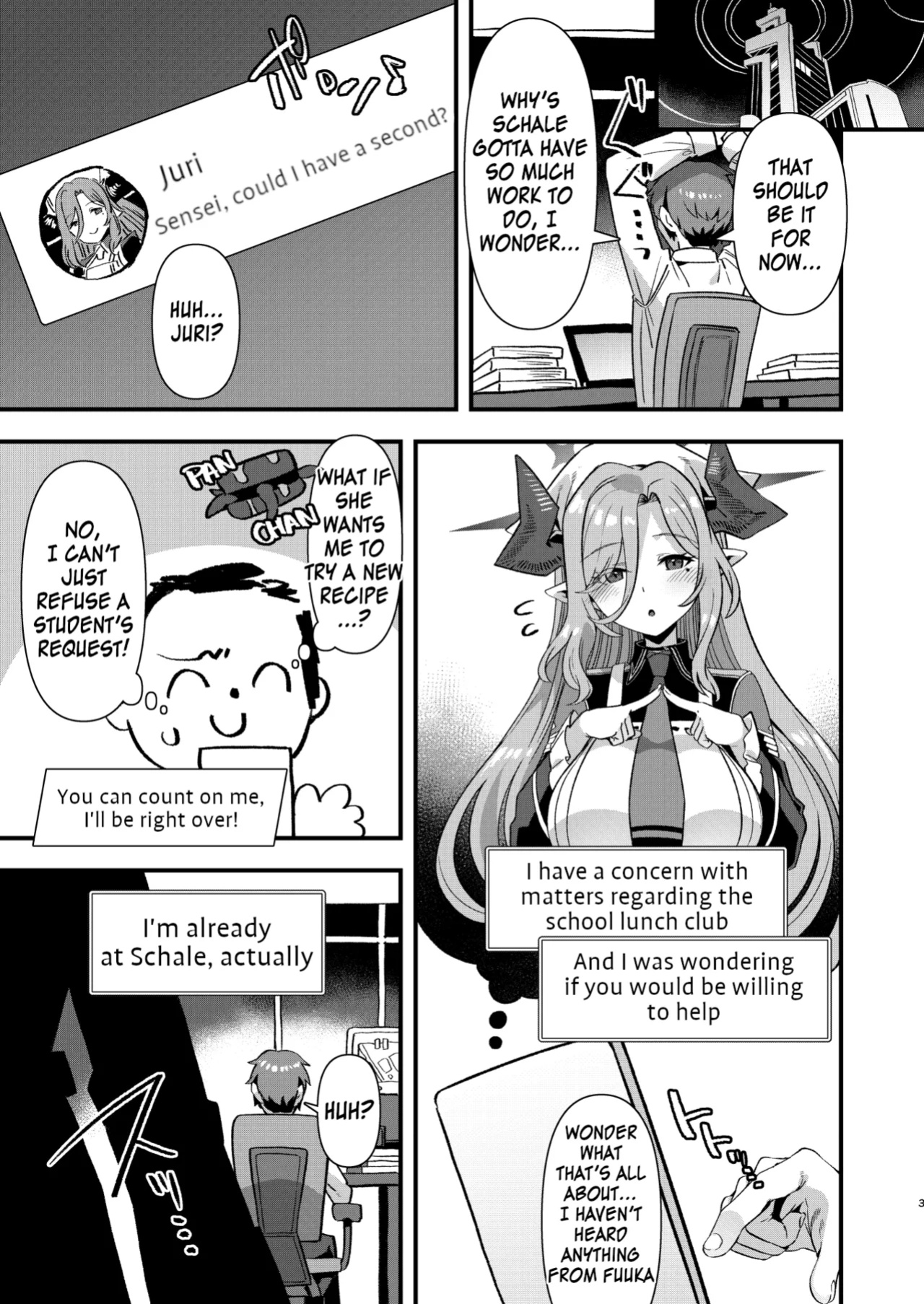 [Harigane Shinshi Doumei (Harigane Shinshi)] Gehenna Gakuen Kyuushoku-bu Ushimaki Nyuugyou | Gehenna Academy School Lunch Club Ushimaki Dairy (Blue Archive) [SDF]