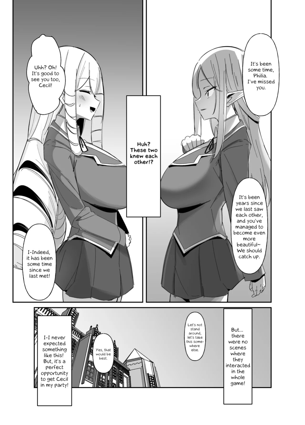 [COSCOteikoku (sella)] Otome Game no Akuyaku Reijou ni Tensei Shitara Ura Settei de Futanari deshita ~Ch. 2~ | I was reincarnated as a villainess in an otome Game who was a futanari in her backstory [Erelzen]