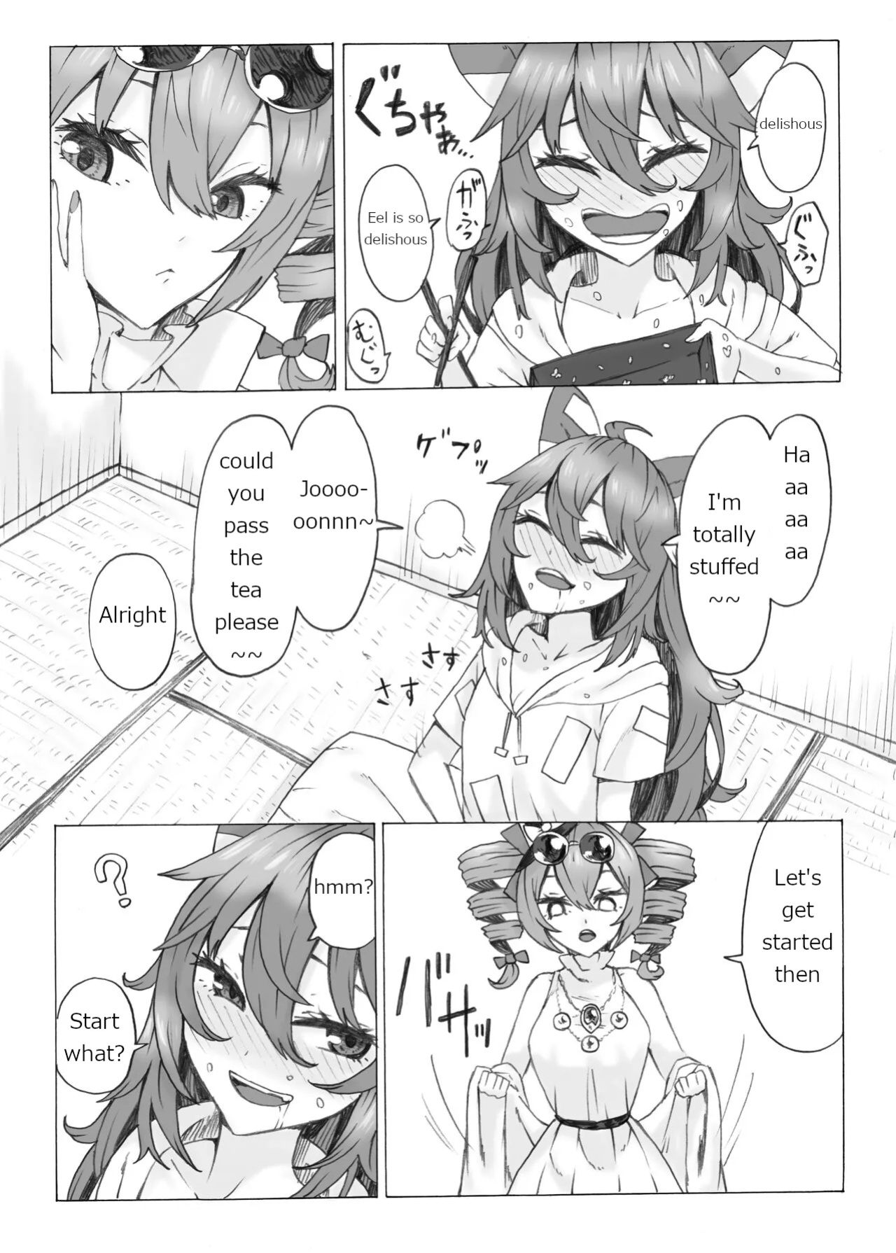 [Kee Sanpo (Kee-san)] Zettai ni Ninshin saseru Joon VS Zettai ni Ninshin shinai Shion | Absolutely will get you pregnant Joon VS. Absolutely will not get pregnant Shion (Touhou Project)