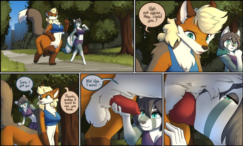 [Feretta] Just two pals having a jog in the park