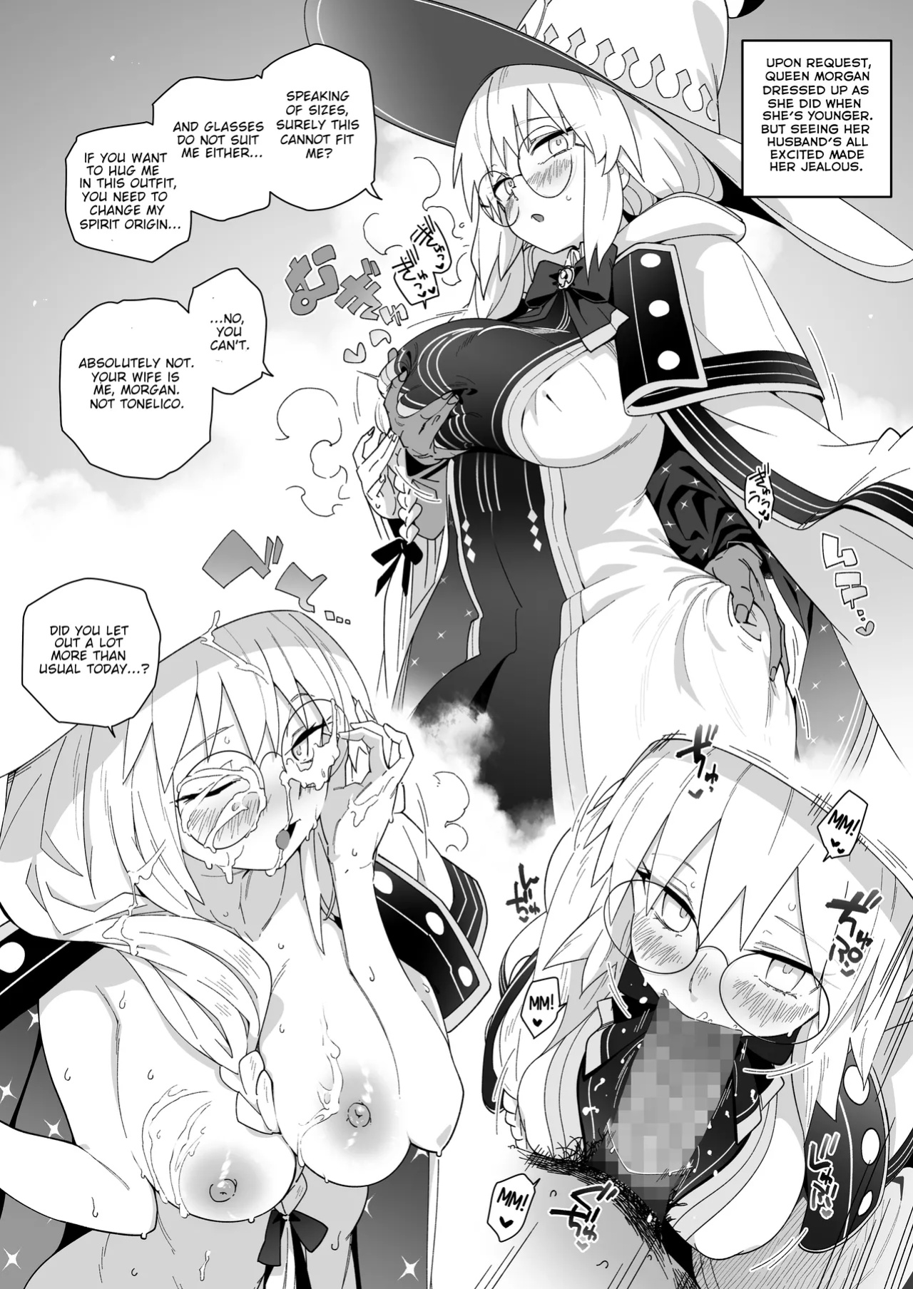 [Sarpaccio (Waira)] Morgan ga Otto to Issho ni Ase o Kaku Hon. | A Book about Morgan Getting Sweaty Together with Her Husband. (Fate/Grand Order)