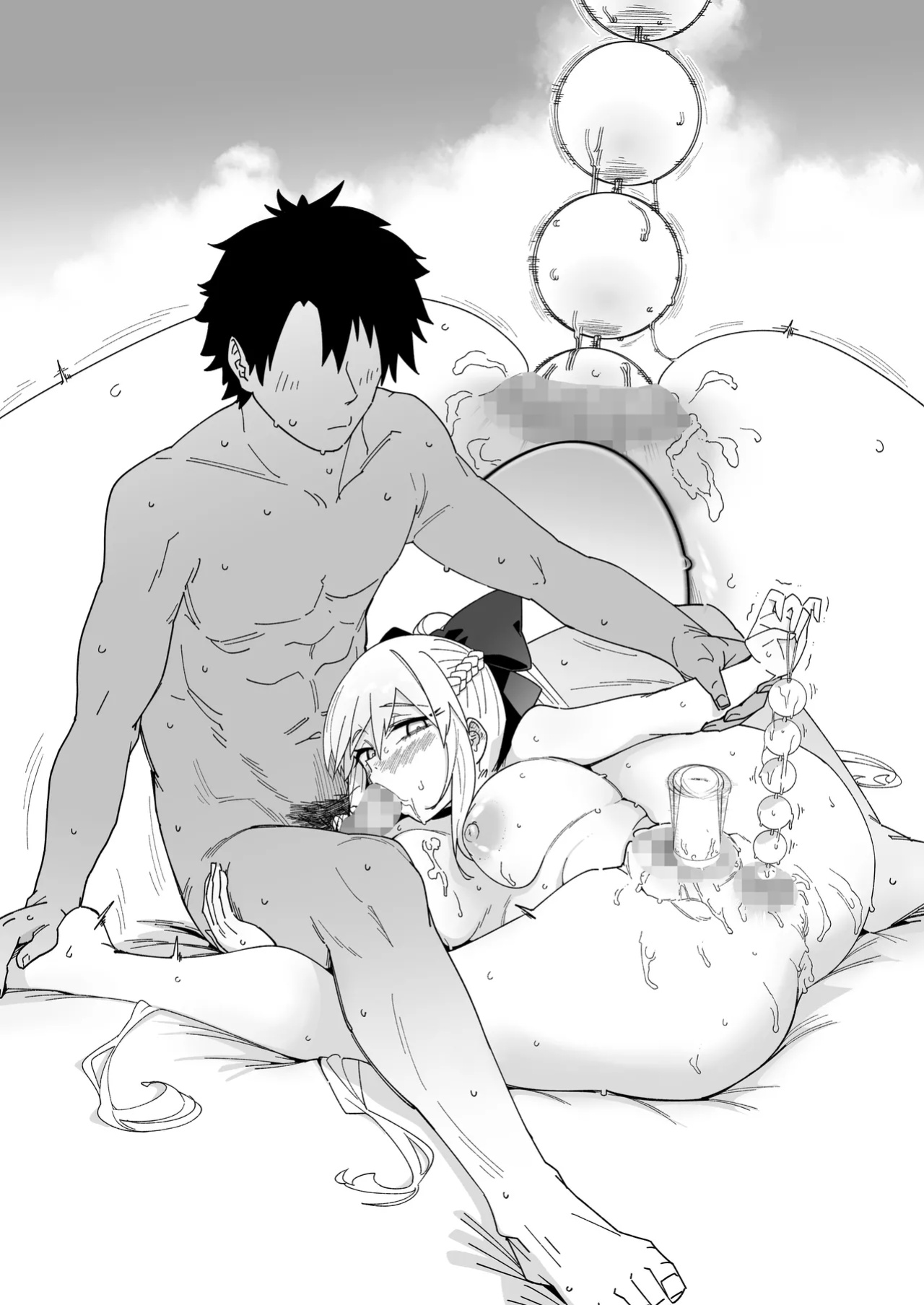 [Sarpaccio (Waira)] Morgan ga Otto to Issho ni Ase o Kaku Hon. | A Book about Morgan Getting Sweaty Together with Her Husband. (Fate/Grand Order)