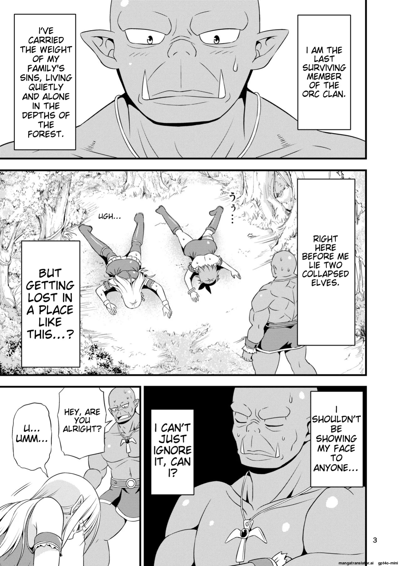 [Yudokuya (Tomokichi)] Hentai Elf Shimai to Majime Orc [MTL]