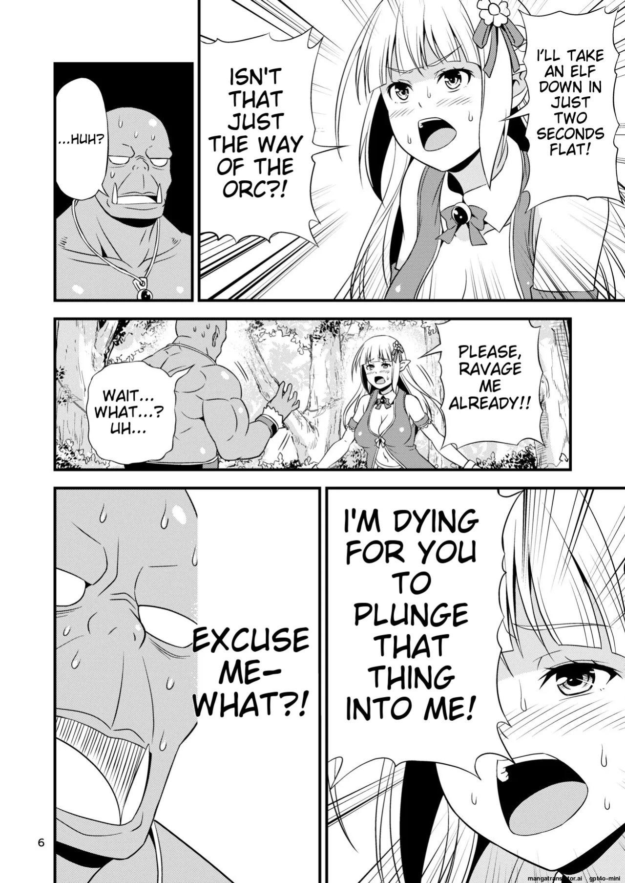 [Yudokuya (Tomokichi)] Hentai Elf Shimai to Majime Orc [MTL]
