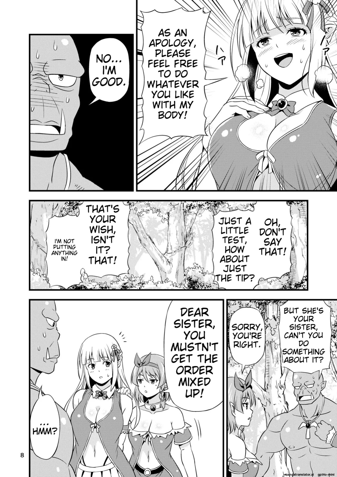 [Yudokuya (Tomokichi)] Hentai Elf Shimai to Majime Orc [MTL]