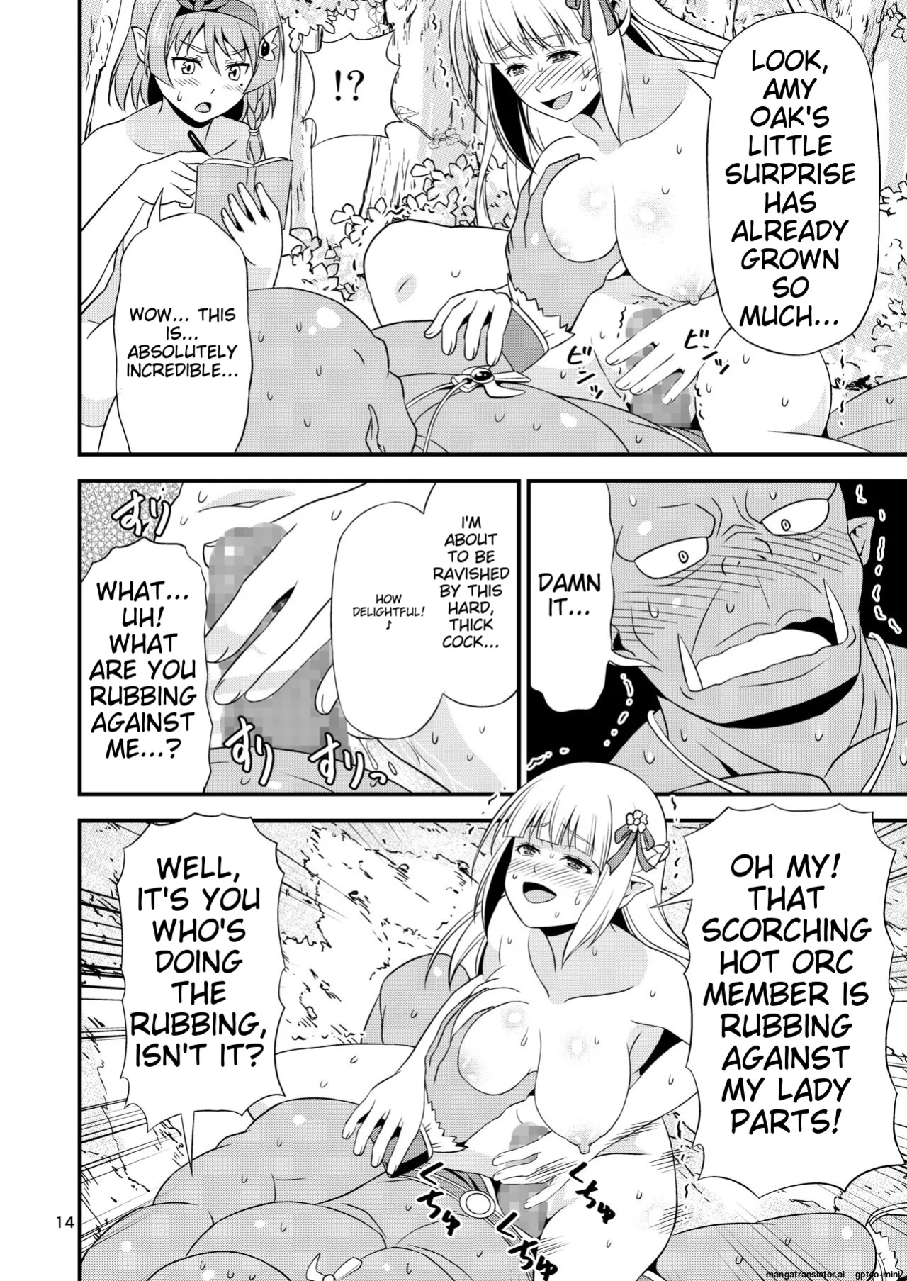 [Yudokuya (Tomokichi)] Hentai Elf Shimai to Majime Orc [MTL]