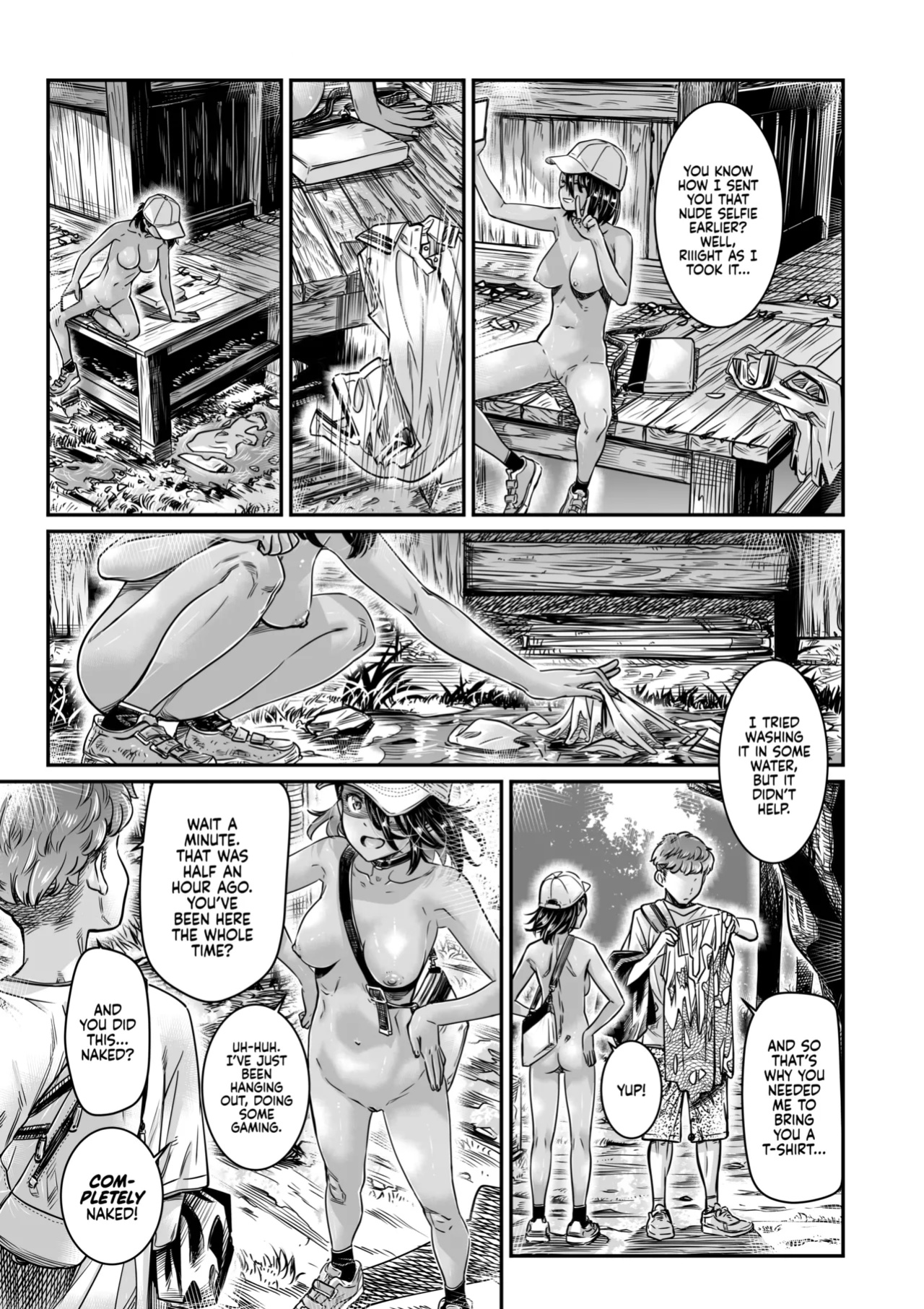 [Burning Shimai (MARUTA)] Hiyake no Zenra Girl wa, Doutei o Sotsugyou shita bakari no Senpai ni Hamedori saseru | The Tanlined Former Town Bike Wants to Make an Exhibitionist Sex Tape With Her Formerly Virgin Senpai [2d-market.com]