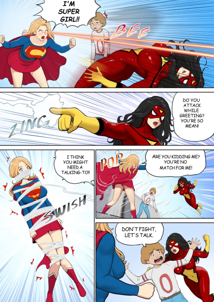 [Mezzo] Supergirl and Spiderwoman