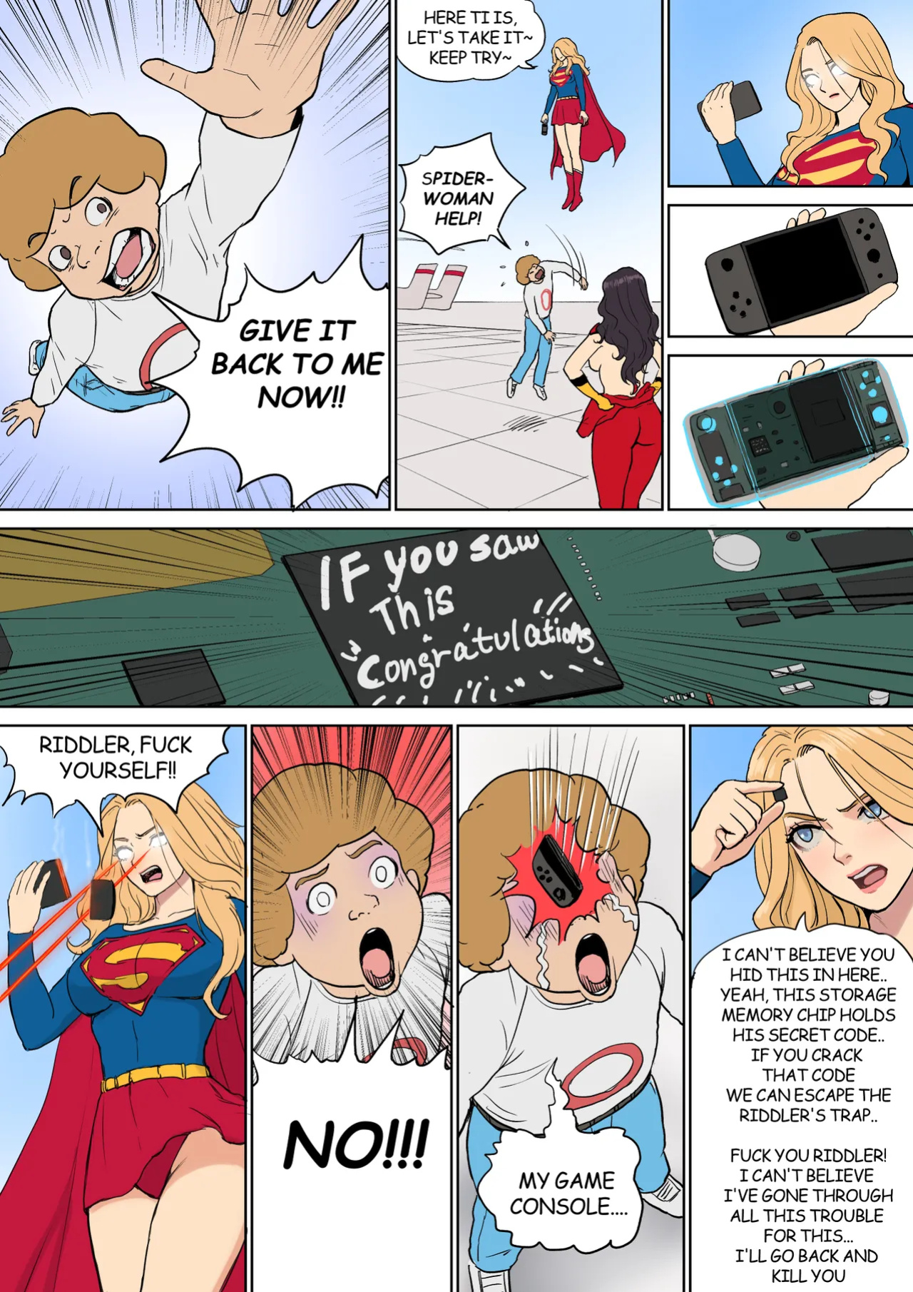[Mezzo] Supergirl and Spiderwoman
