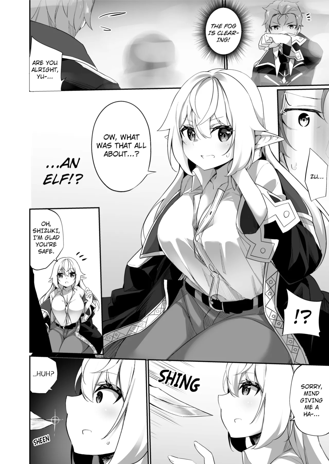 [Slime no Kanmuri (Kanmuri)] ♂ Boukensha-san ga ♀ Elf ni Sarete Shinyuu(Nakama) to Musubareru Hanashi | The Bonding Tale of ♂Adventurer-turned-♀Elf and Her Comrade [Uncensored]