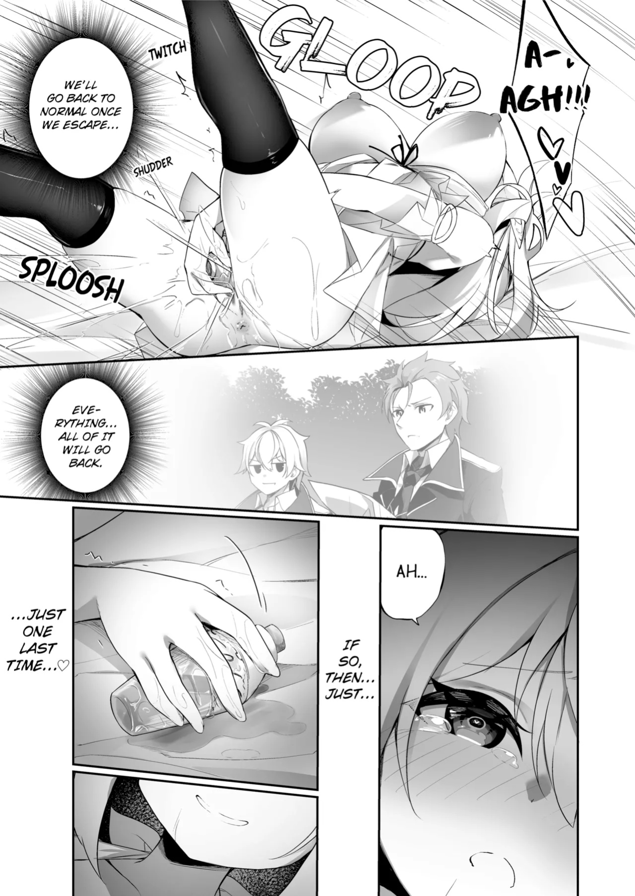 [Slime no Kanmuri (Kanmuri)] ♂ Boukensha-san ga ♀ Elf ni Sarete Shinyuu(Nakama) to Musubareru Hanashi | The Bonding Tale of ♂Adventurer-turned-♀Elf and Her Comrade [Uncensored]