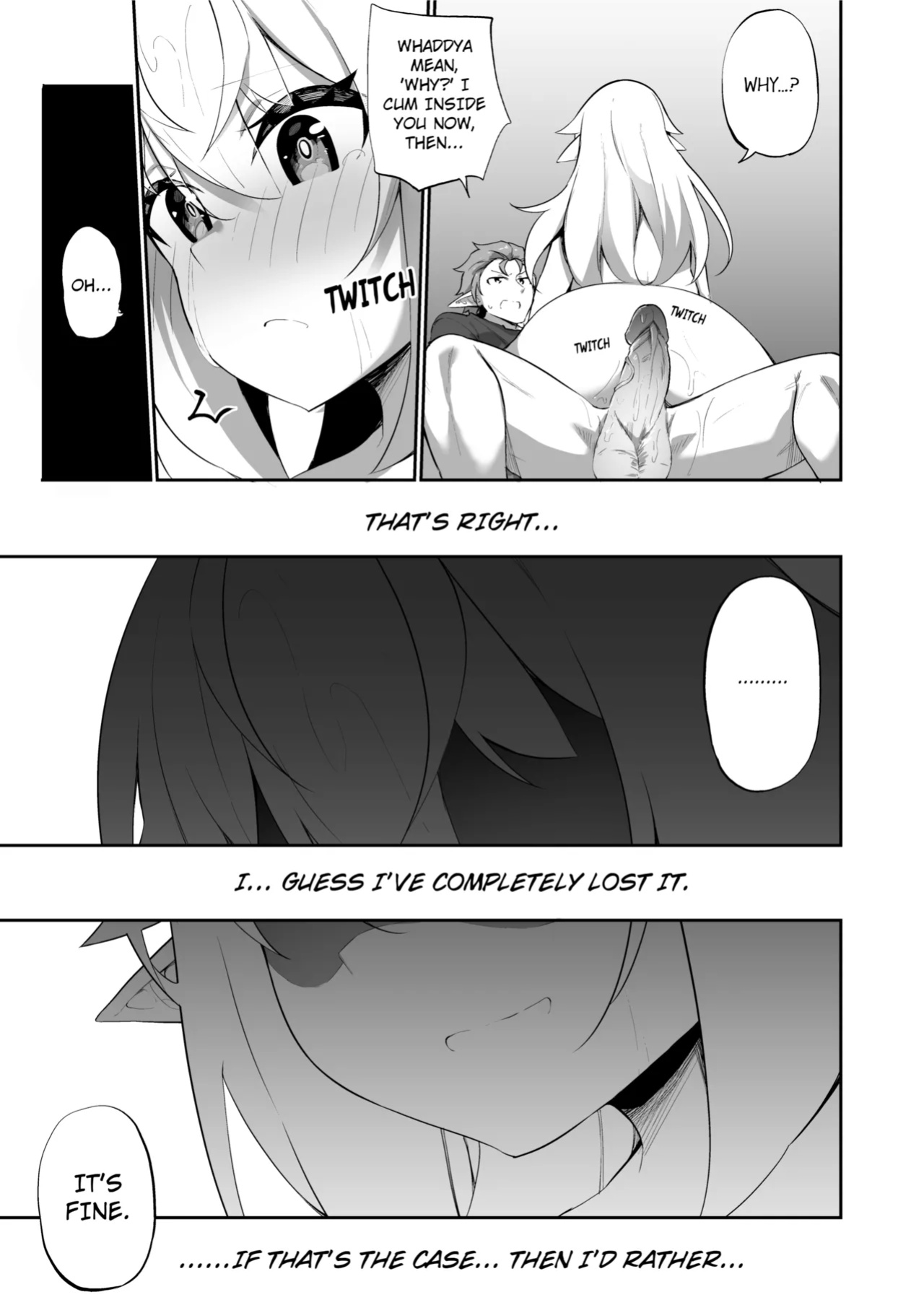 [Slime no Kanmuri (Kanmuri)] ♂ Boukensha-san ga ♀ Elf ni Sarete Shinyuu(Nakama) to Musubareru Hanashi | The Bonding Tale of ♂Adventurer-turned-♀Elf and Her Comrade [Uncensored]