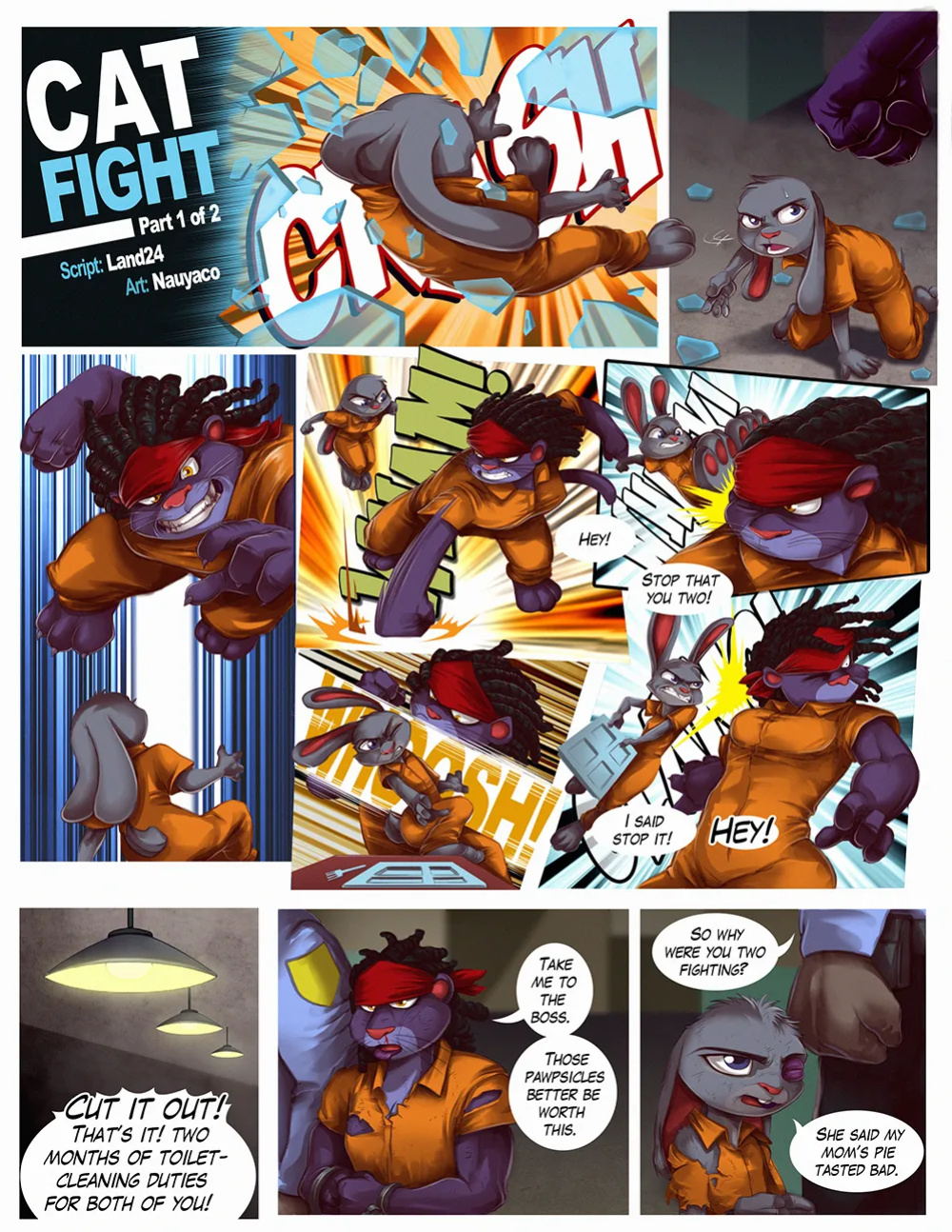 [Nauyaco, Land24] Guilty! Judy & Nick Go to Jail (Zootopia)