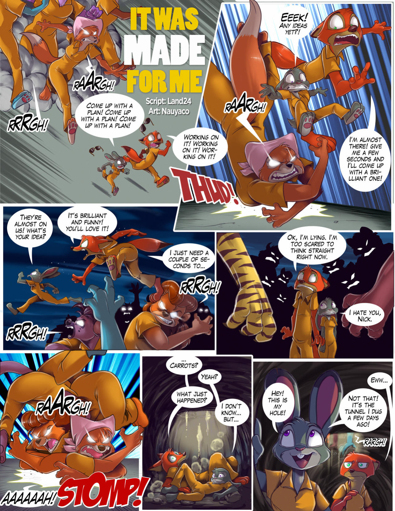 [Nauyaco, Land24] Guilty! Judy & Nick Go to Jail (Zootopia)