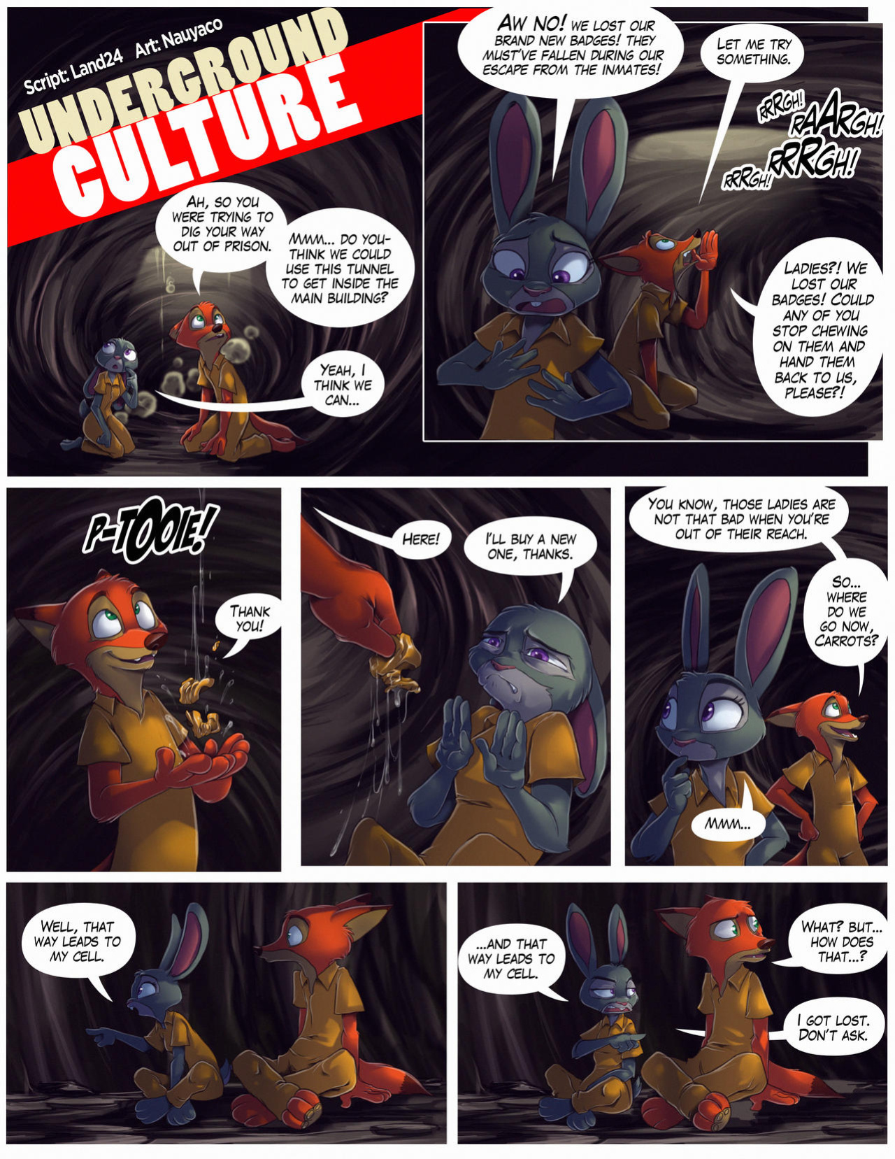 [Nauyaco, Land24] Guilty! Judy & Nick Go to Jail (Zootopia)