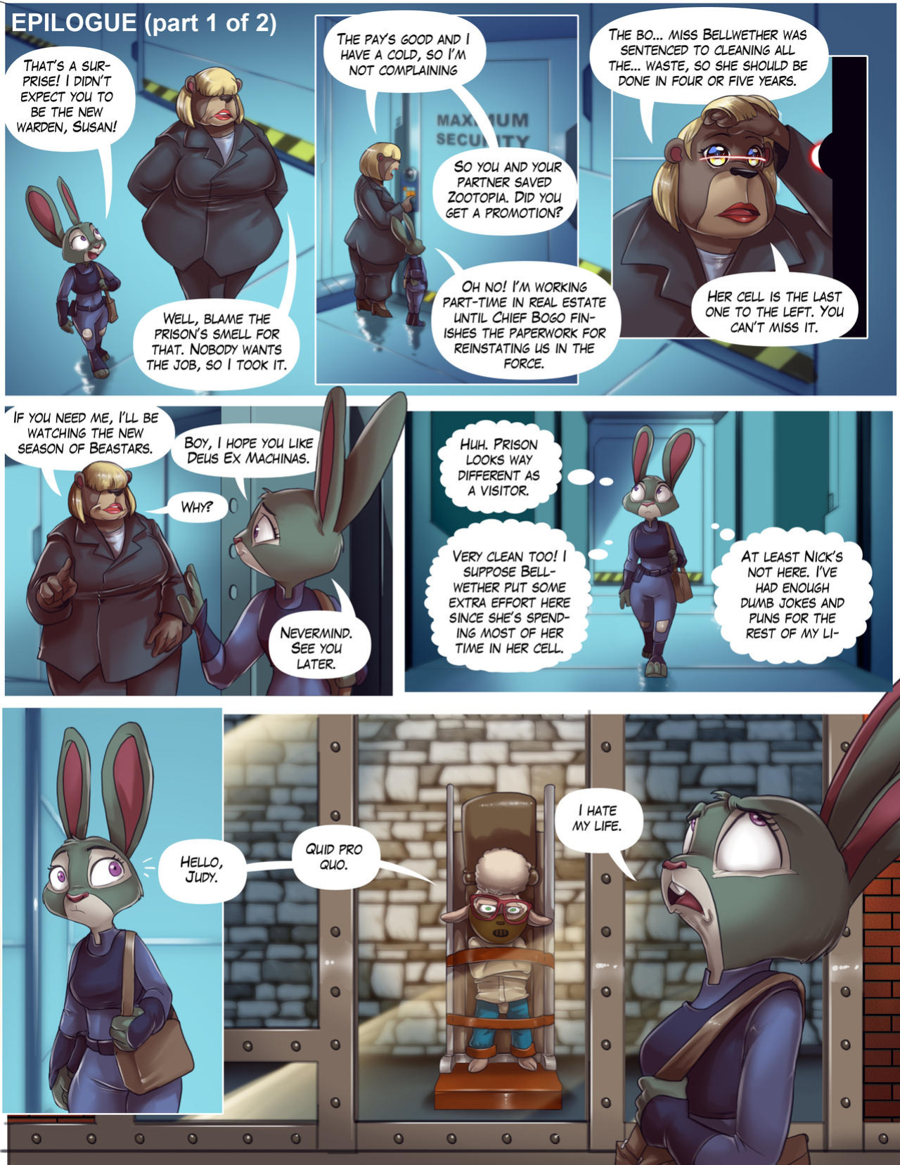 [Nauyaco, Land24] Guilty! Judy & Nick Go to Jail (Zootopia)