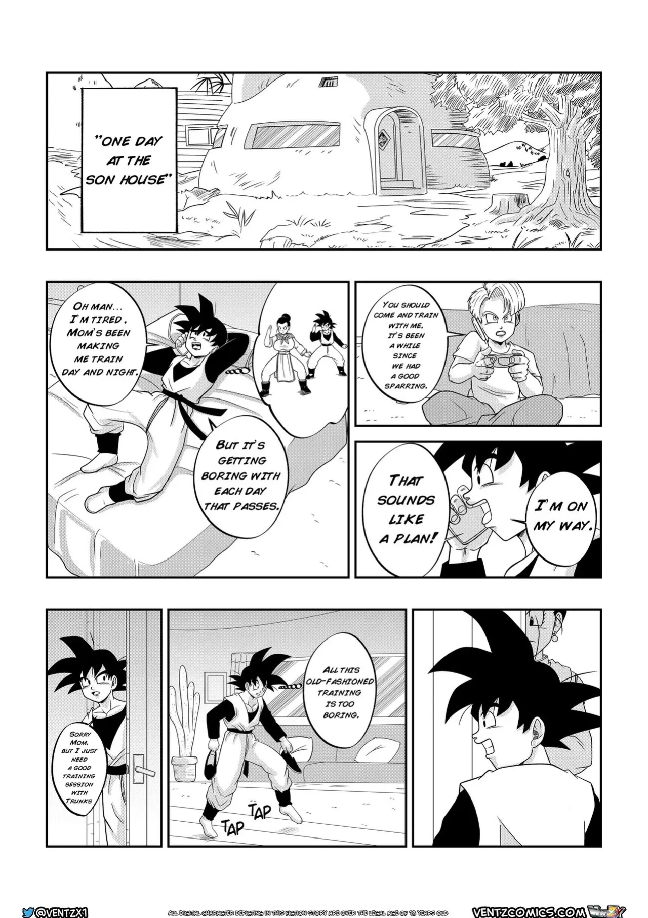 [Ventz Comics] Super Dragon Ball Eros - Chichi's Special Training