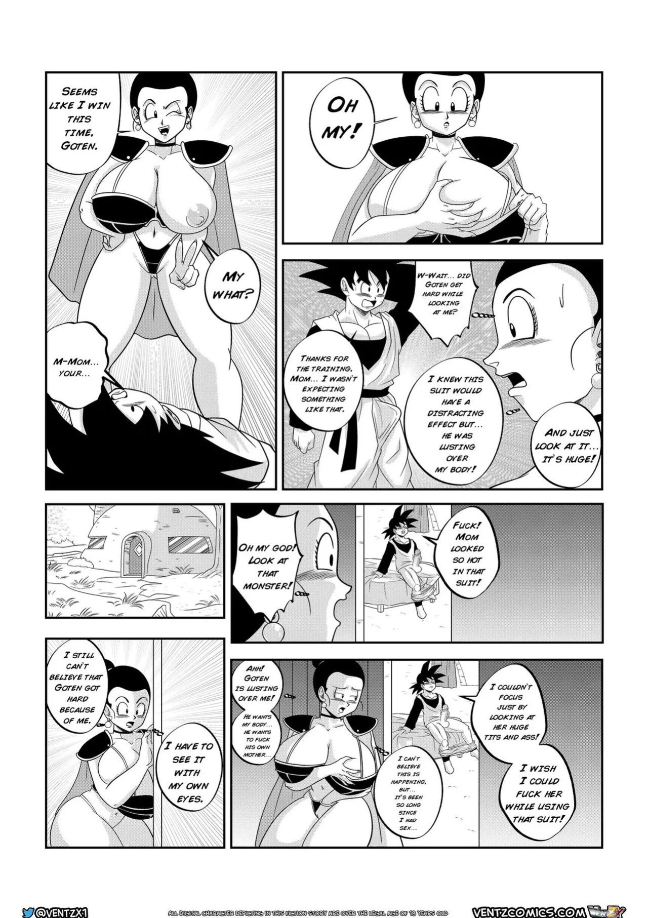 [Ventz Comics] Super Dragon Ball Eros - Chichi's Special Training
