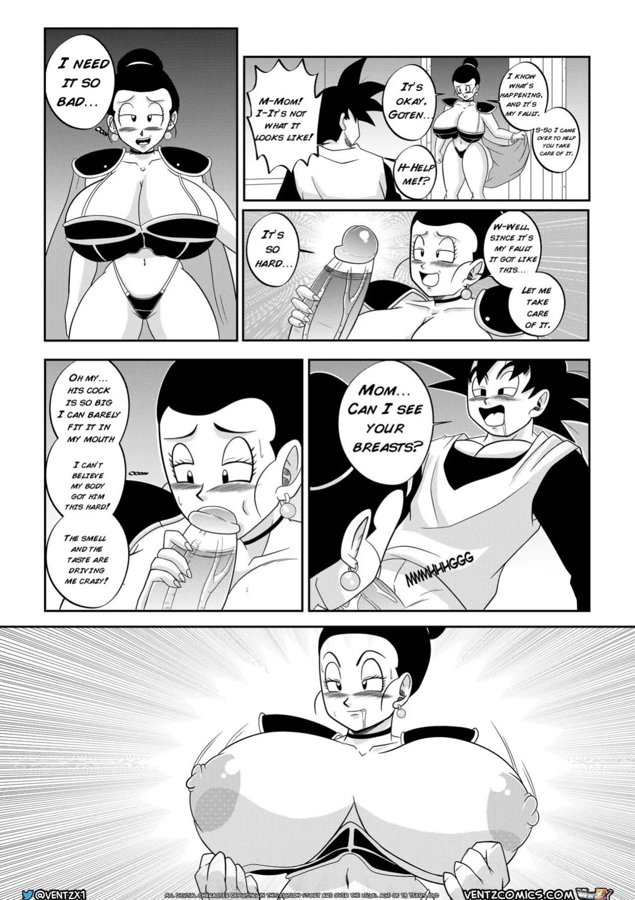 [Ventz Comics] Super Dragon Ball Eros - Chichi's Special Training