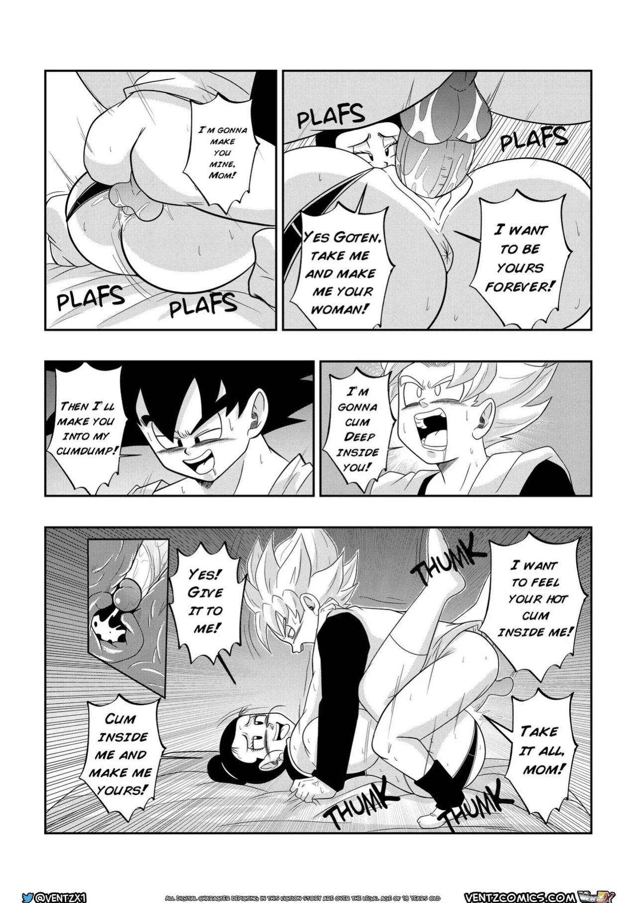 [Ventz Comics] Super Dragon Ball Eros - Chichi's Special Training