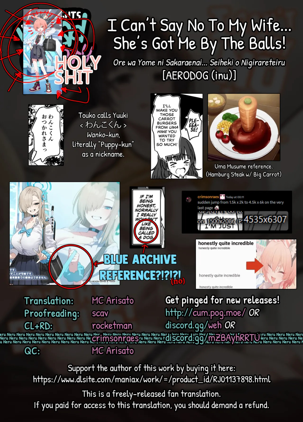 [AERODOG (inu)] Ore wa Yome ni Sakaraenai... Seiheki o Nigirareteiru | I Can't Say No To My Wife... She's Got Me By The Balls! [head empty]