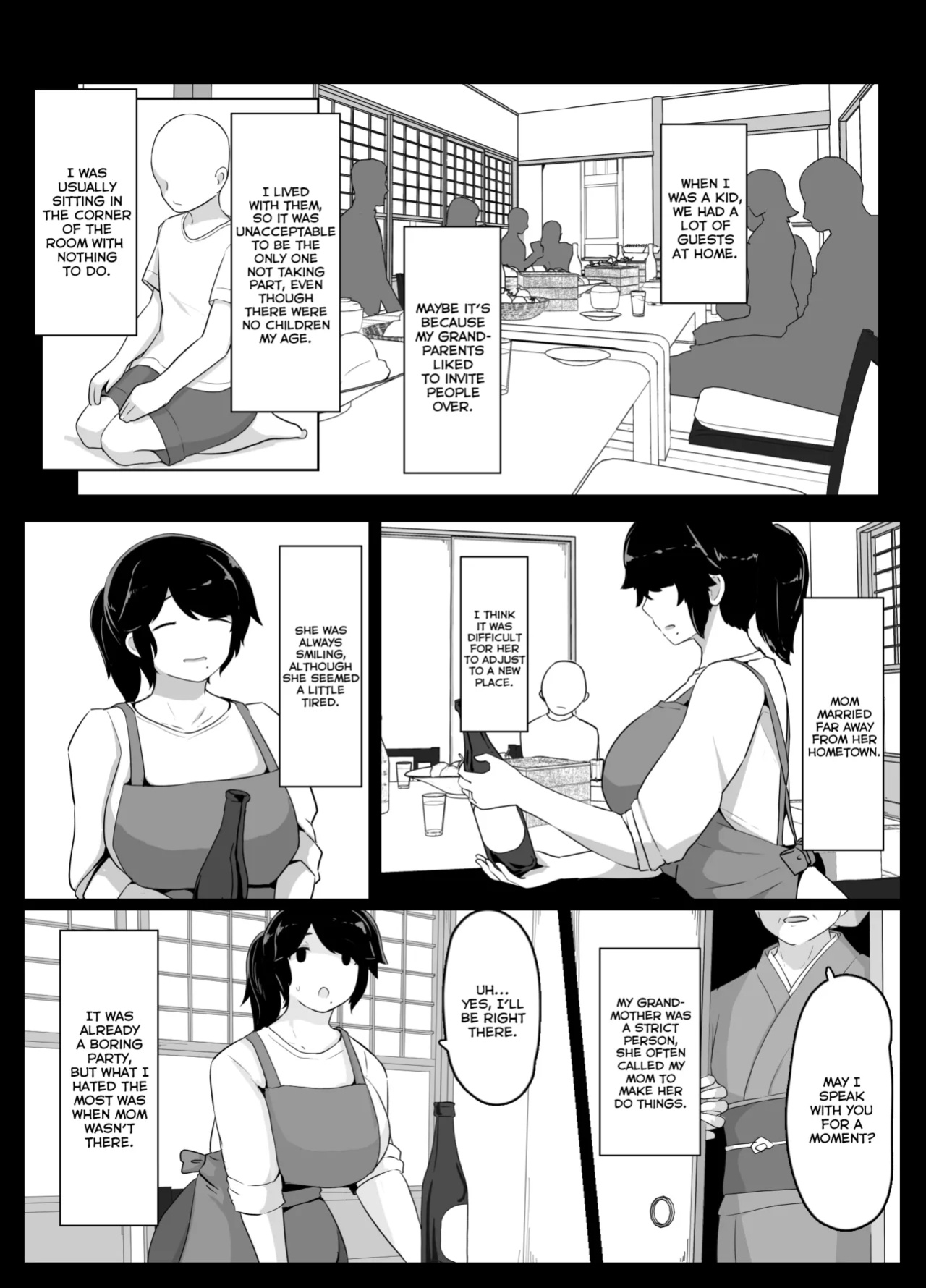 [hahayamoya (moya)] Oyasumi, Okaa-san I | Good Night, Mom I [MisterNoOne]