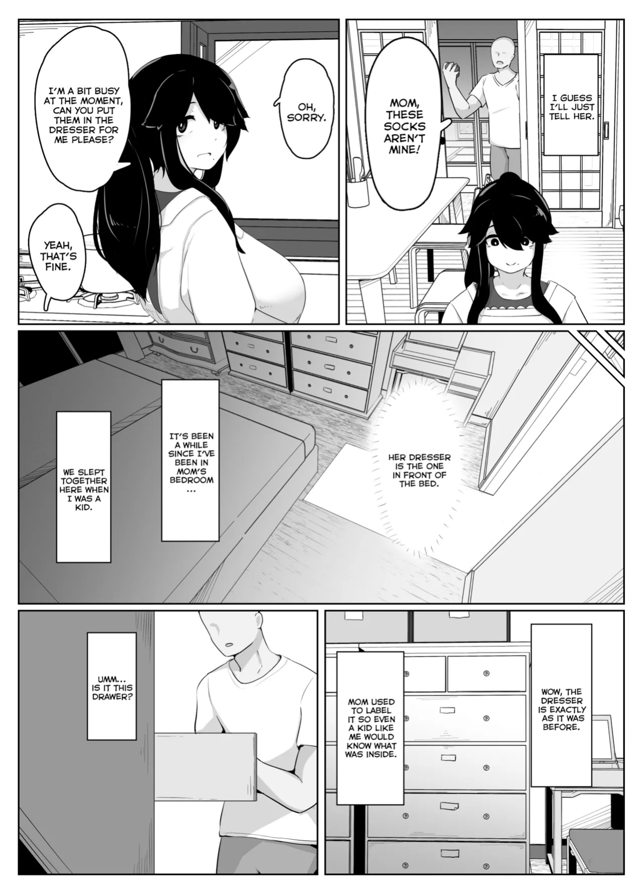 [hahayamoya (moya)] Oyasumi, Okaa-san I | Good Night, Mom I [MisterNoOne]