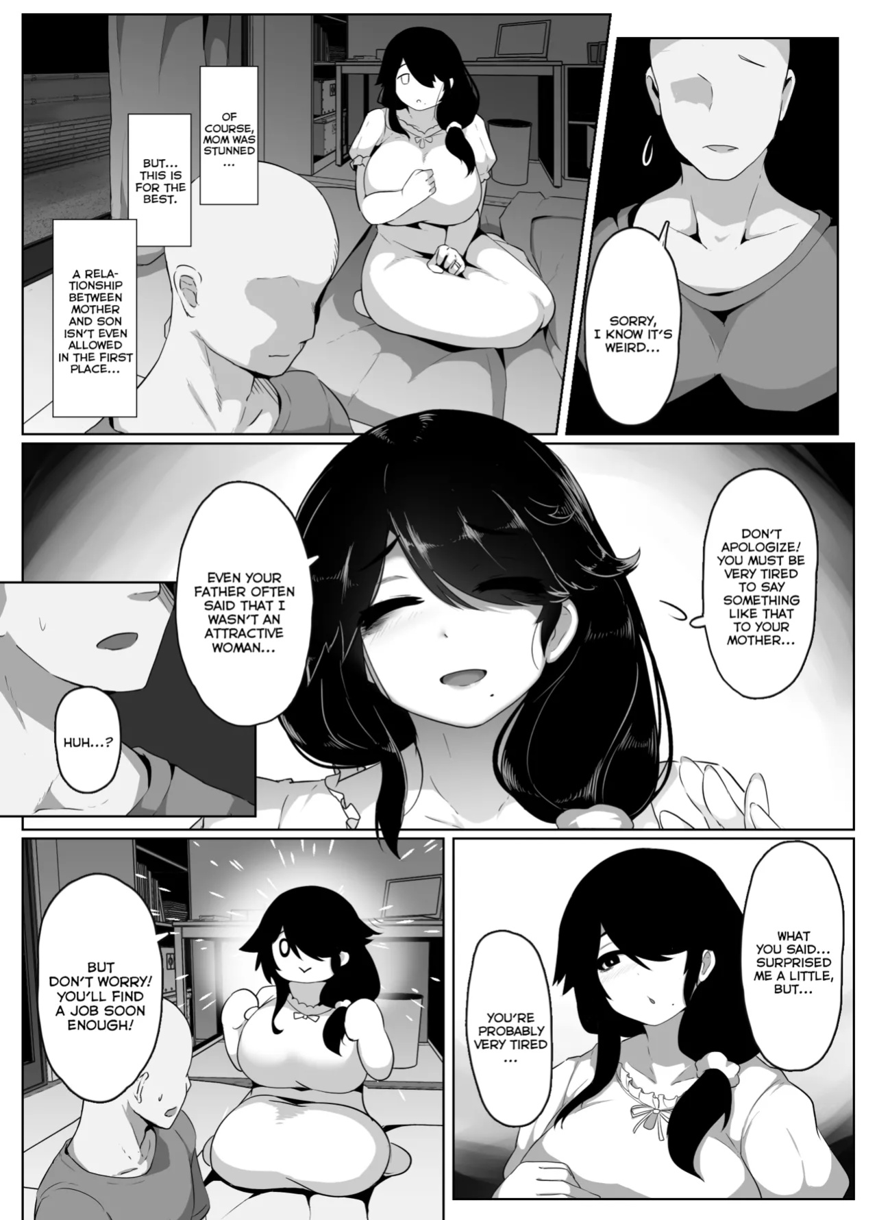 [hahayamoya (moya)] Oyasumi, Okaa-san I | Good Night, Mom I [MisterNoOne]