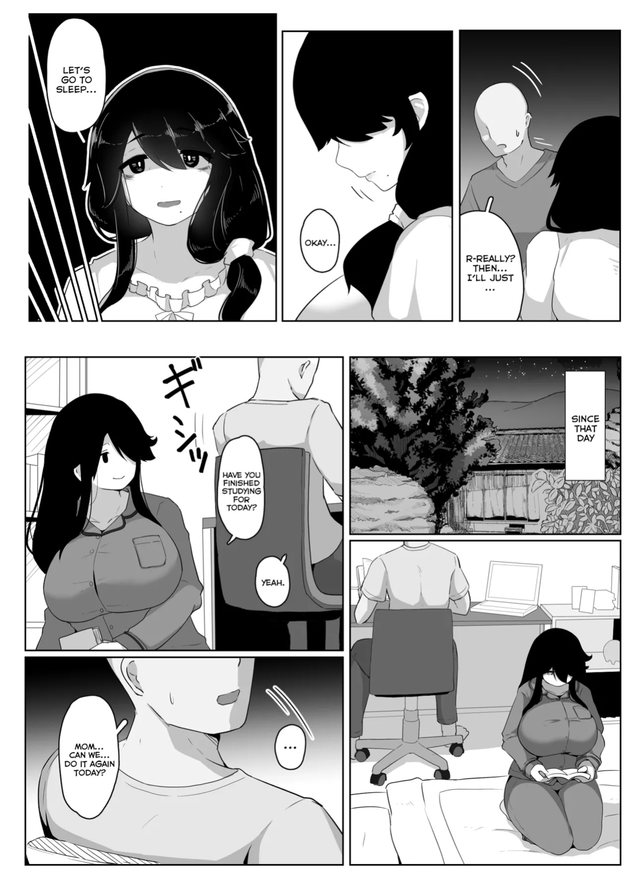 [hahayamoya (moya)] Oyasumi, Okaa-san I | Good Night, Mom I [MisterNoOne]