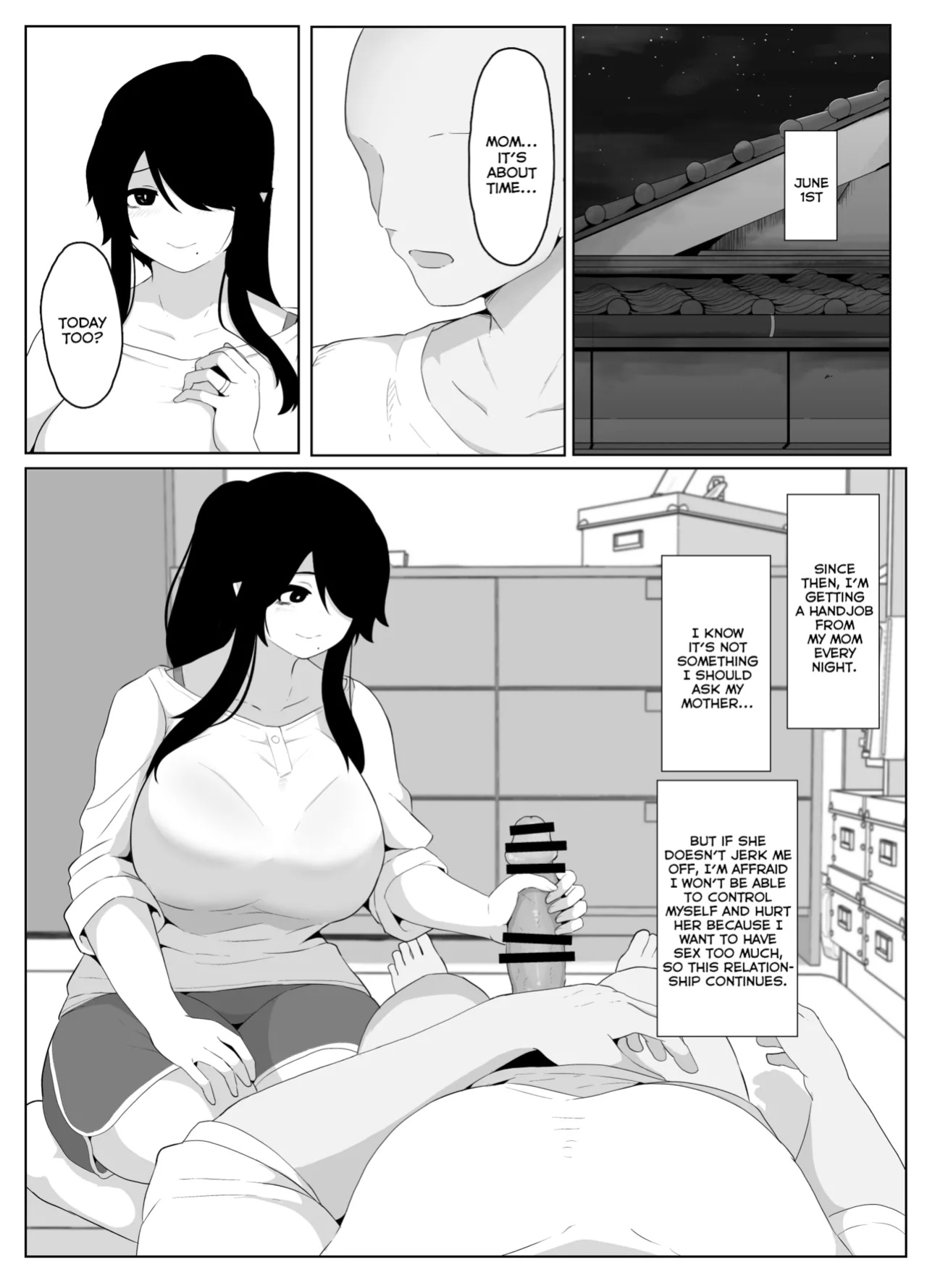 [hahayamoya (moya)] Oyasumi, Okaa-san I | Good Night, Mom I [MisterNoOne]