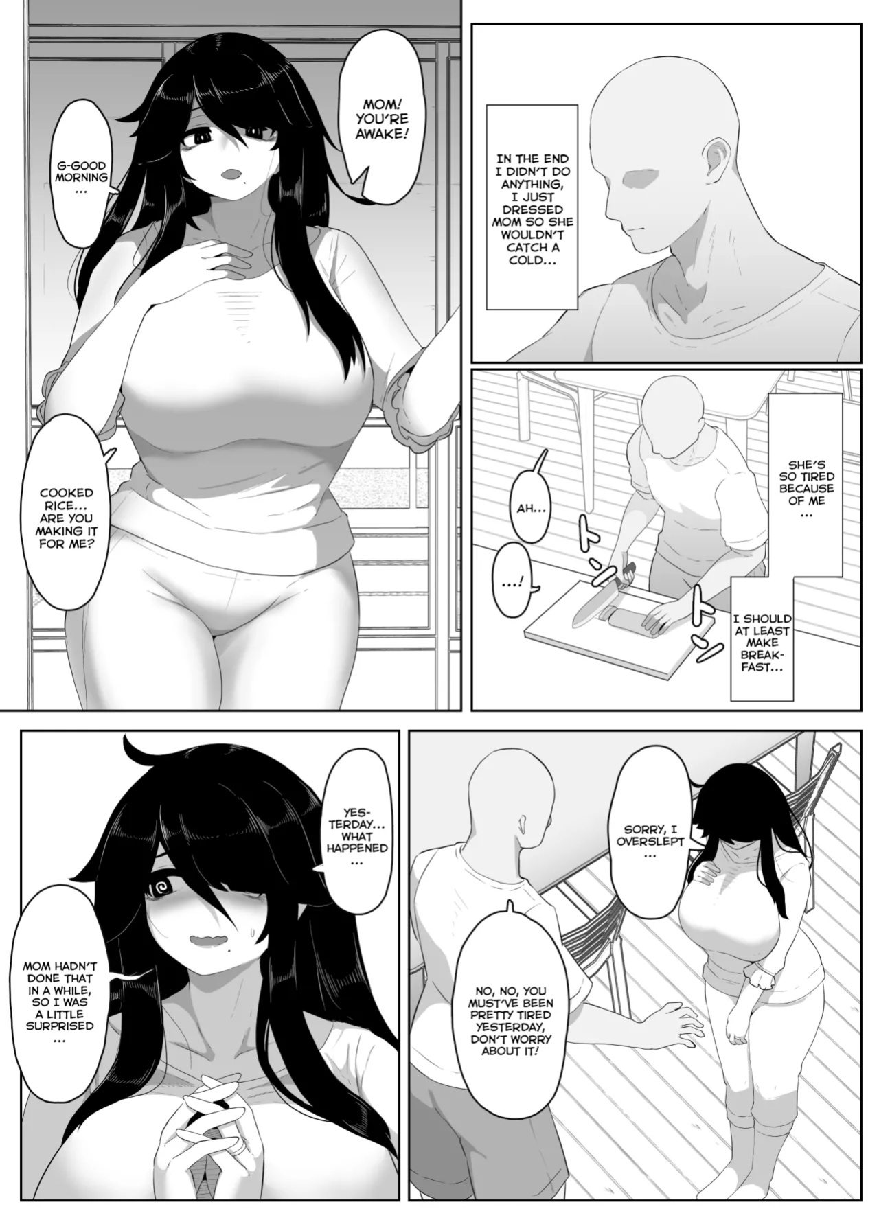 [hahayamoya (moya)] Oyasumi, Okaa-san I | Good Night, Mom I [MisterNoOne]