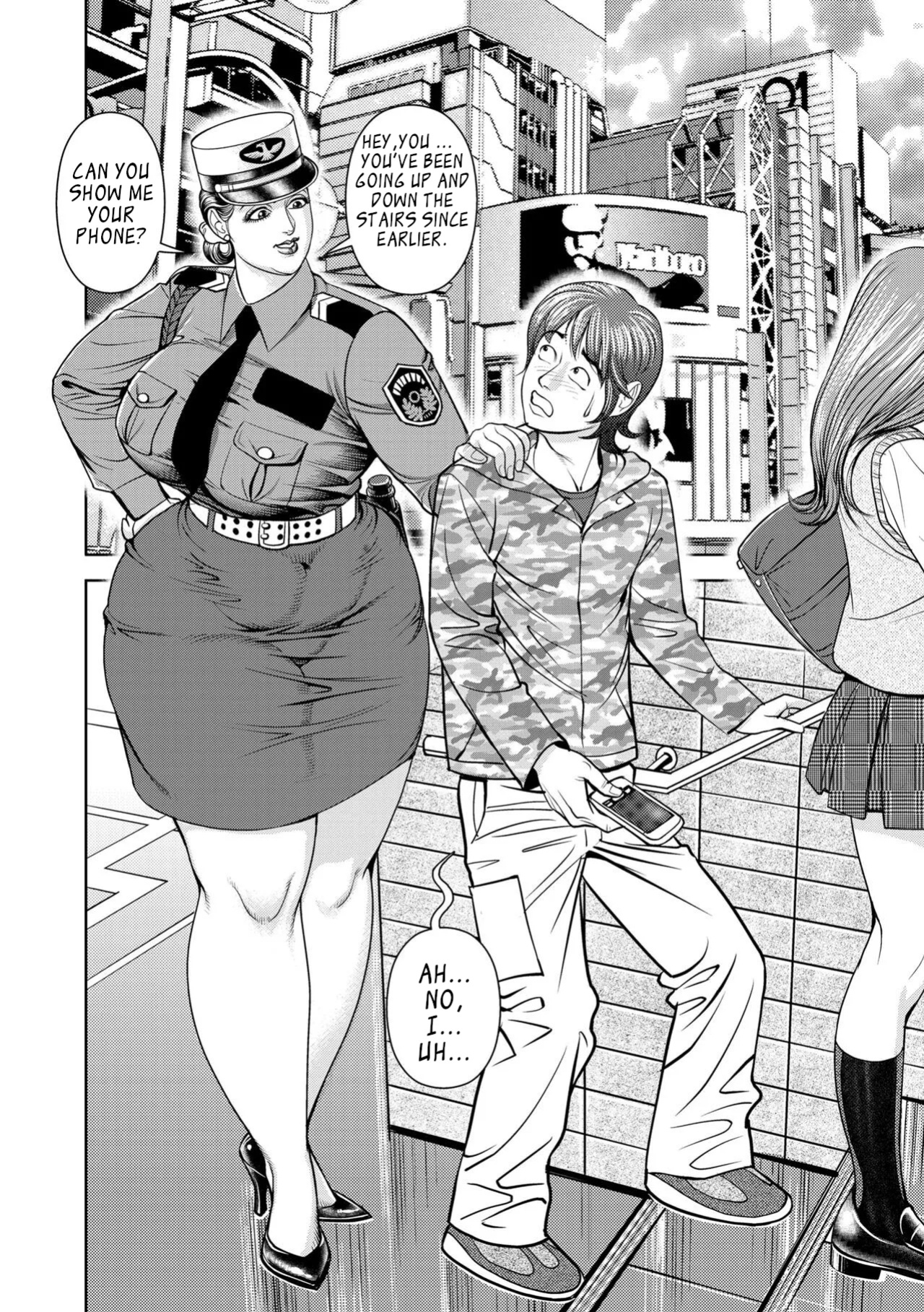 [Senor Daietsu] Kyojiri on'na keibi mitsugi no inryoku kenshū | Sexual Training [HentaiLLC]