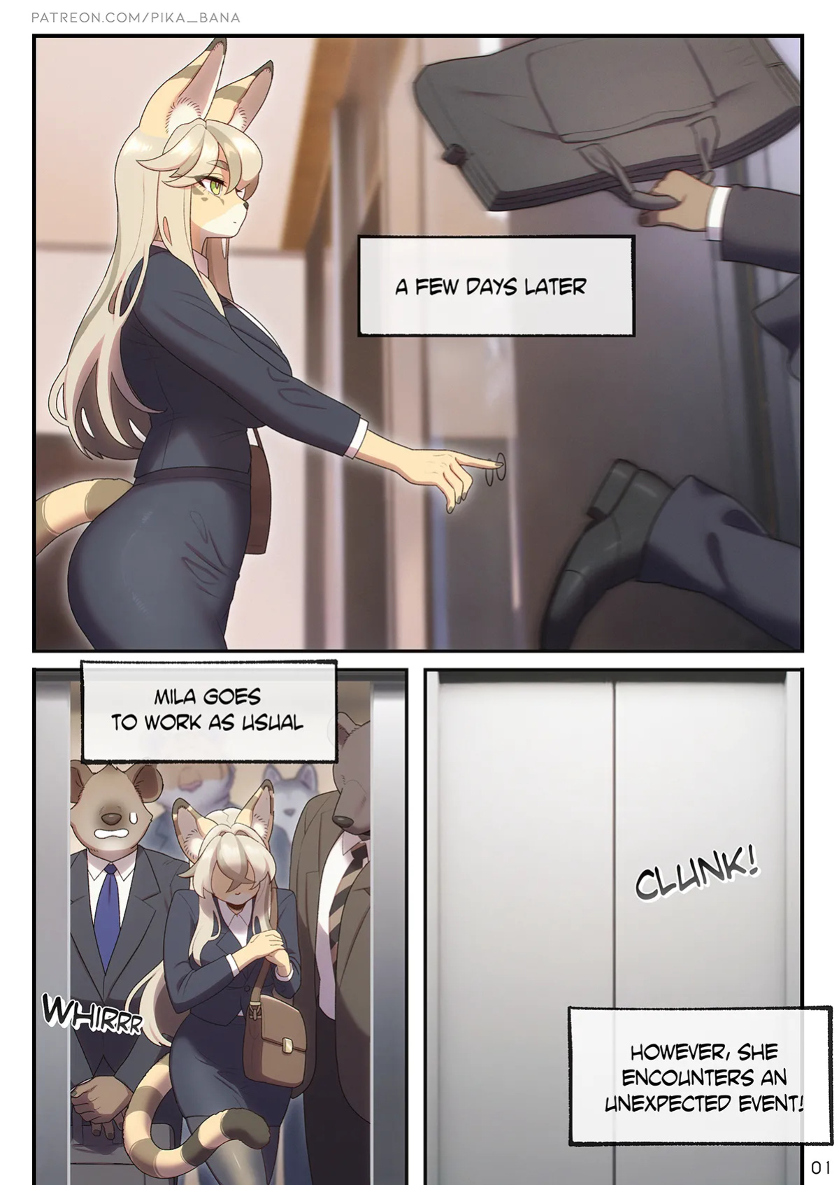 [Strong Bana] The Sexretary's Work + The Sexret Elevator